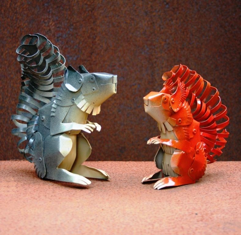 Aluminium Squirrels