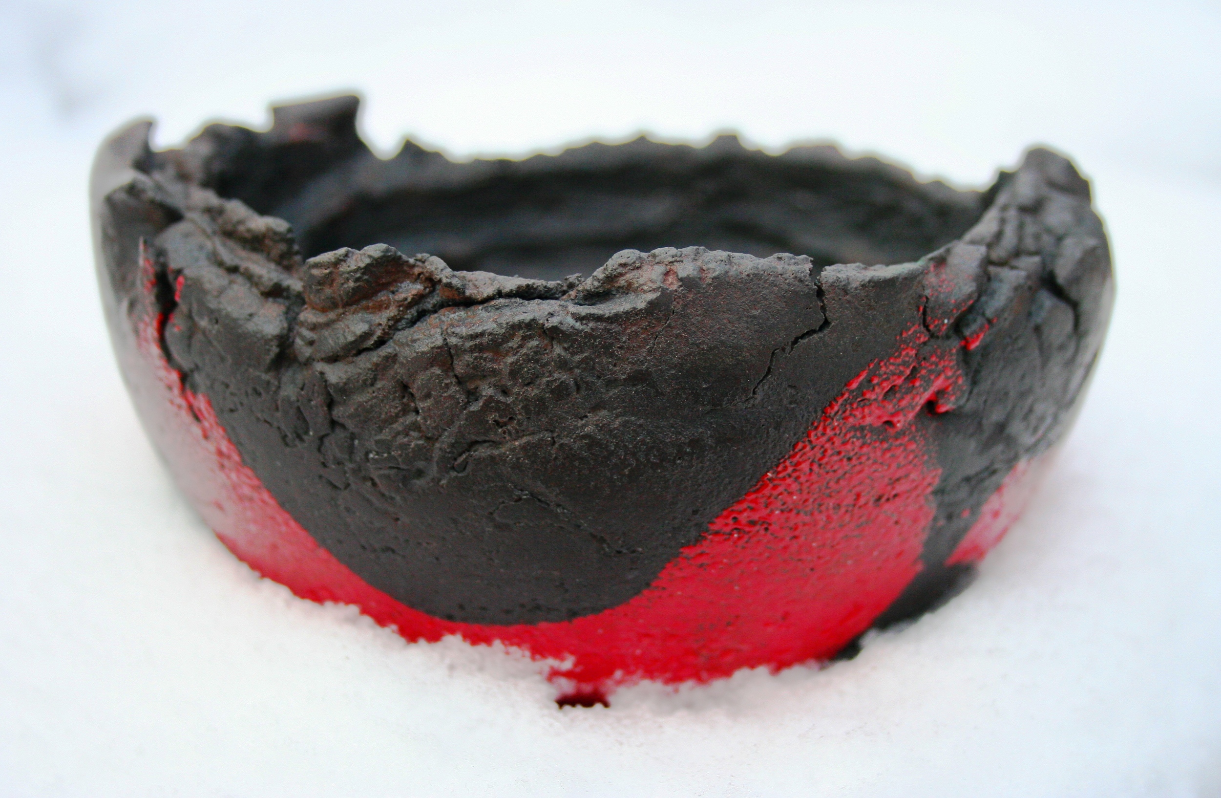 Red Cross Bowl by Andy Griffiths - cast iron and enamel - 150mm diameter £399