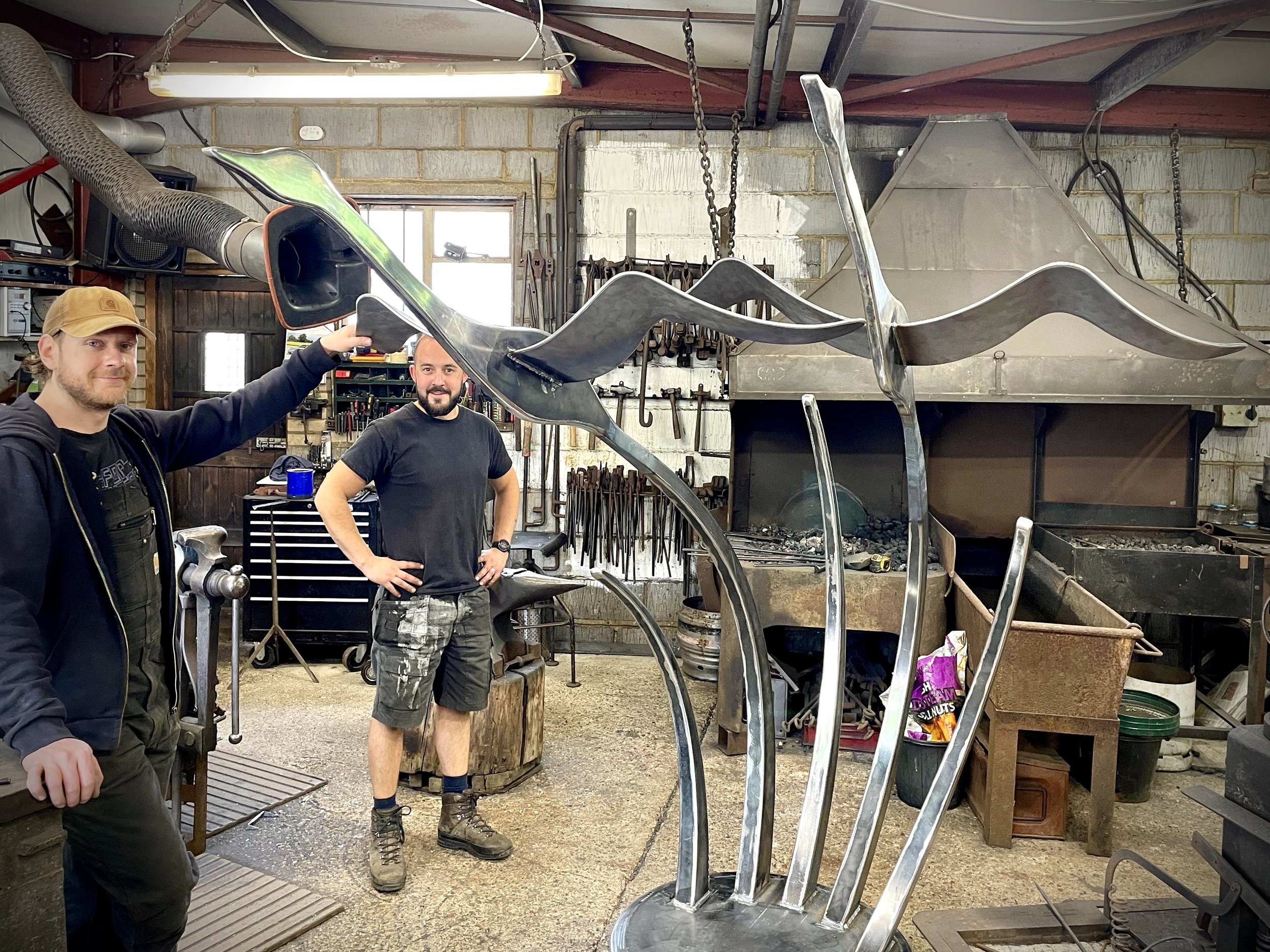 Large Flying Geese Exterior Sculpture Garden Artwork 4.jpg