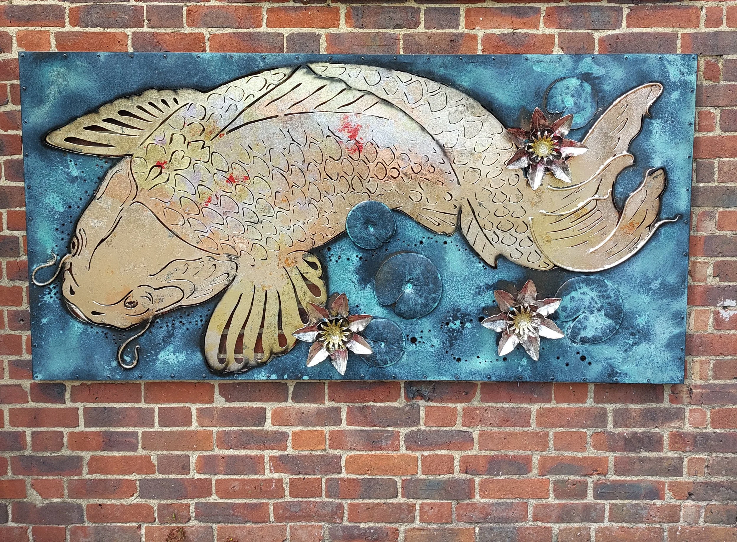 Large Koi fish panel exterior and interior sculpture.jpg