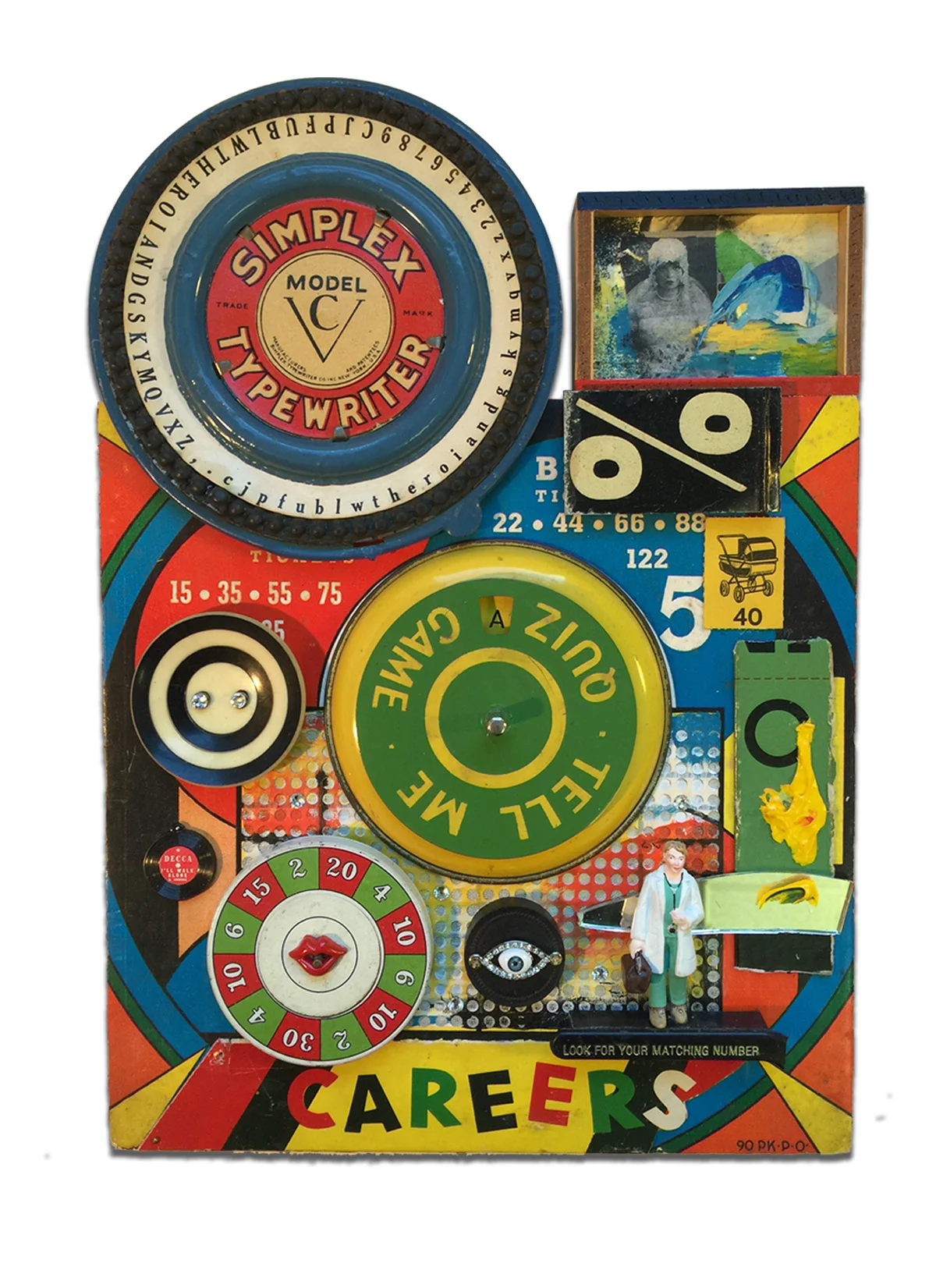Punchboard Assemblage #5 Tell Me (Circles)