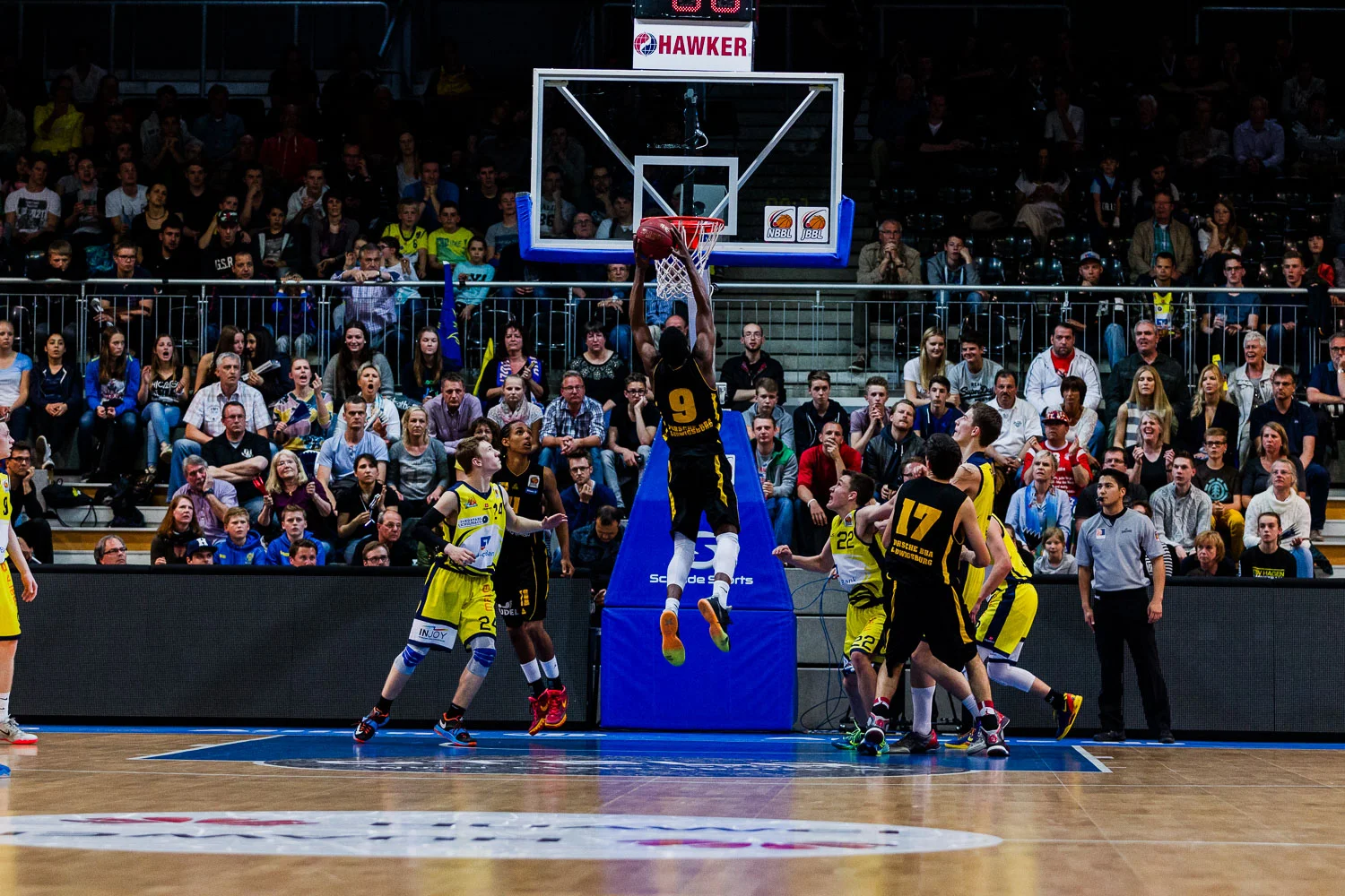 HAGEN, GERMANY - Mai 16, 2015: JBBL TOP4, Phoenix Hagen Youngste