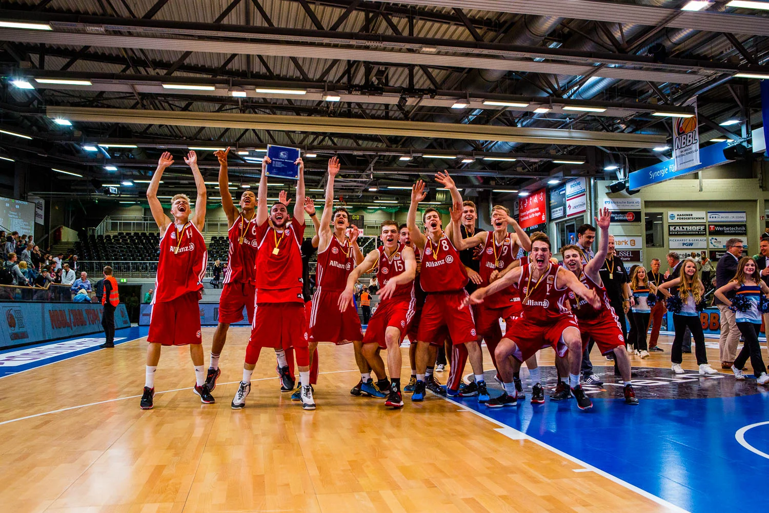 HAGEN, GERMANY - Mai 17, 2015: NBBL TOP4, Eintracht Frankfurt /