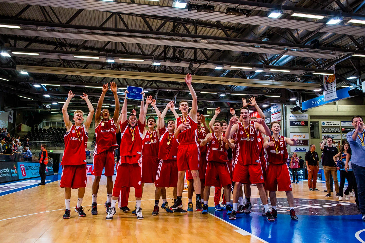 HAGEN, GERMANY - Mai 17, 2015: NBBL TOP4, Eintracht Frankfurt /