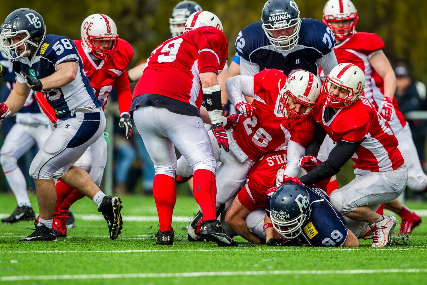 Football - 4.Liga NRW - Dortmund Giants - Gelsenkirchen Devils