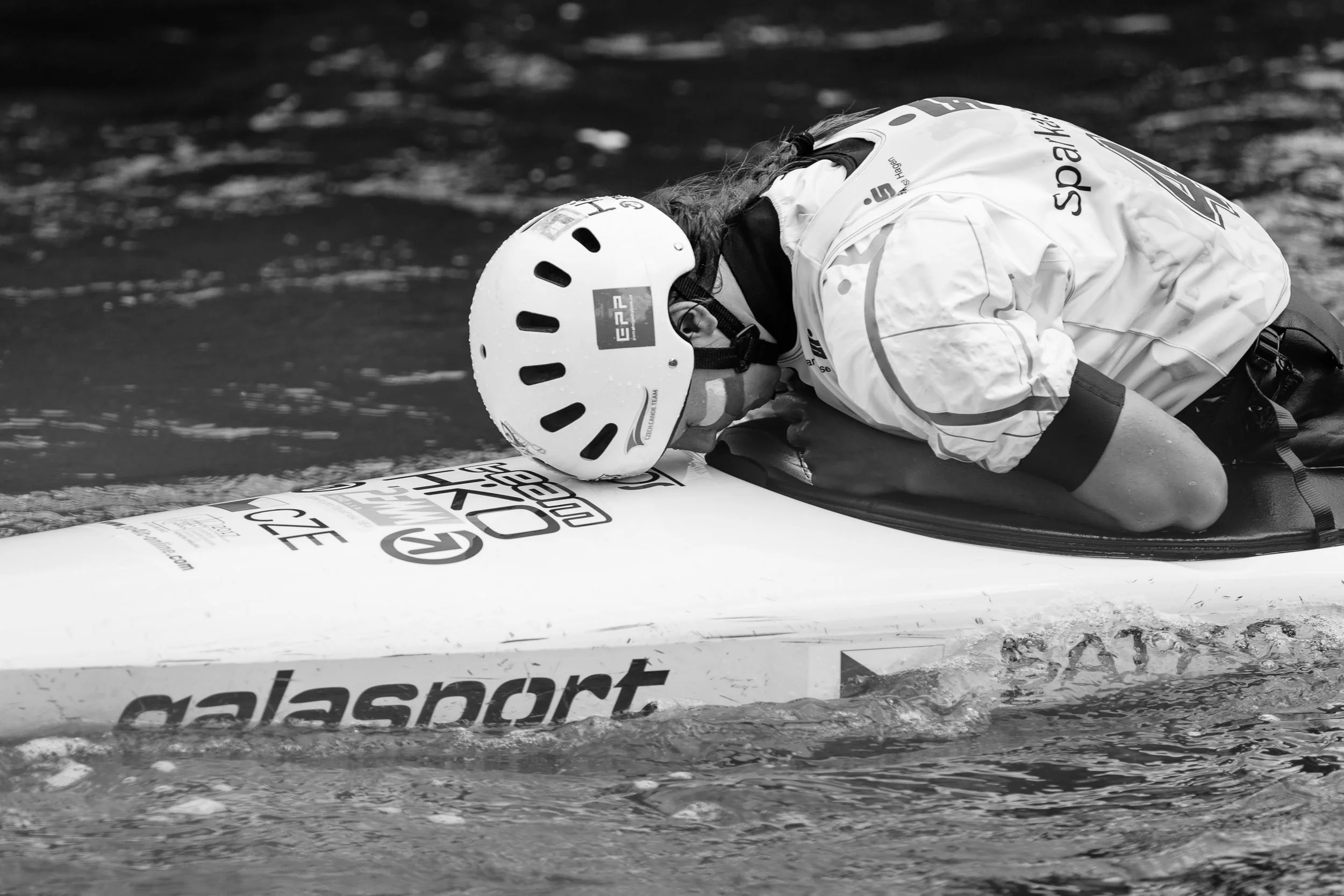 2017 ECA Canoe Slalom Junior/U23 European Championships in Hohenlimburg, Day 4, 20.08.2017 - Canoe Single (C1) Women U23 Finals; Martina SATKOVA from Czech Republic in her final run. Martina SATKOVA has become fourth in this Championship.
