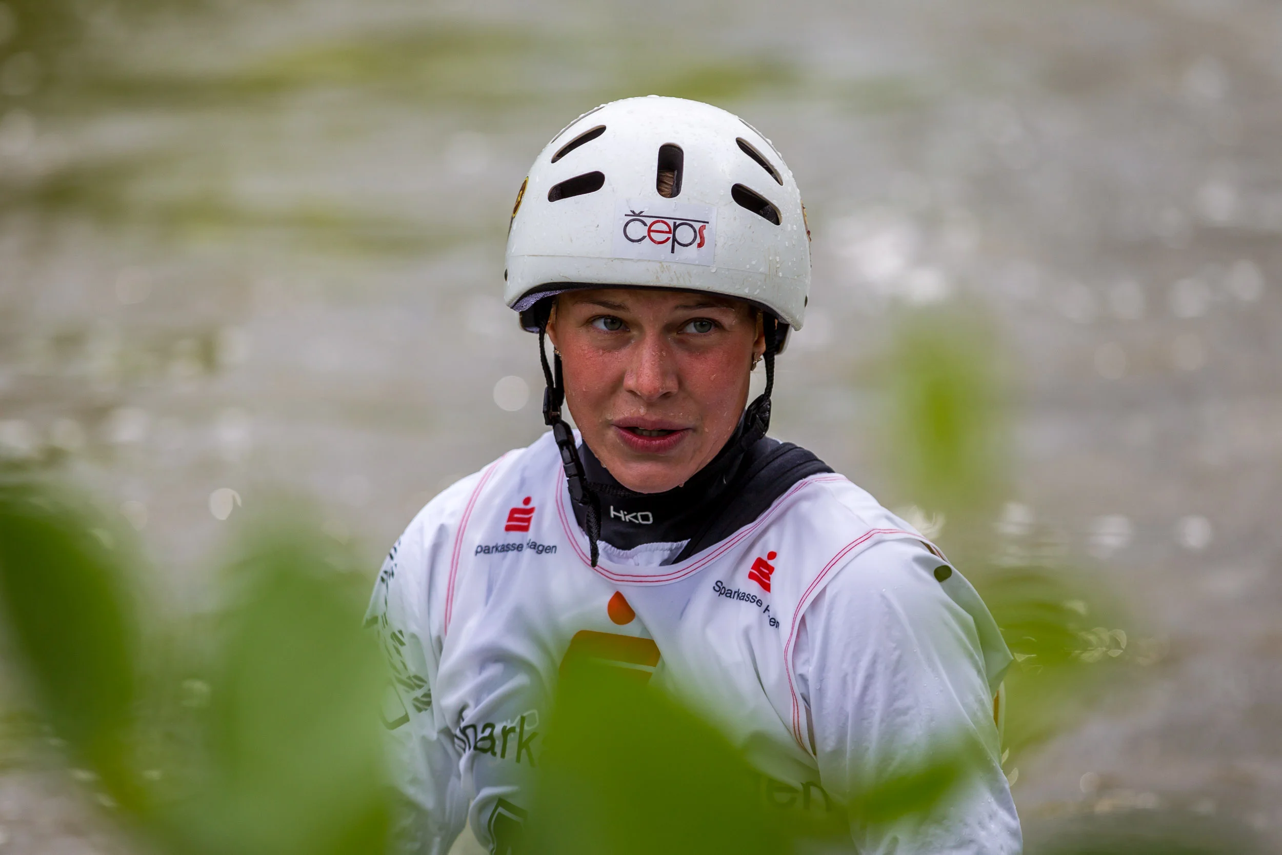 2017 ECA Canoe Slalom Junior/U23 European Championships in Hohenlimburg, Day 4, 20.08.2017 - Canoe Single (C1) Women U23 Finals; Jana MATULKOVA from Czech Republic in her final run. Jana MATULKOVA has become fifth in this Championship.
