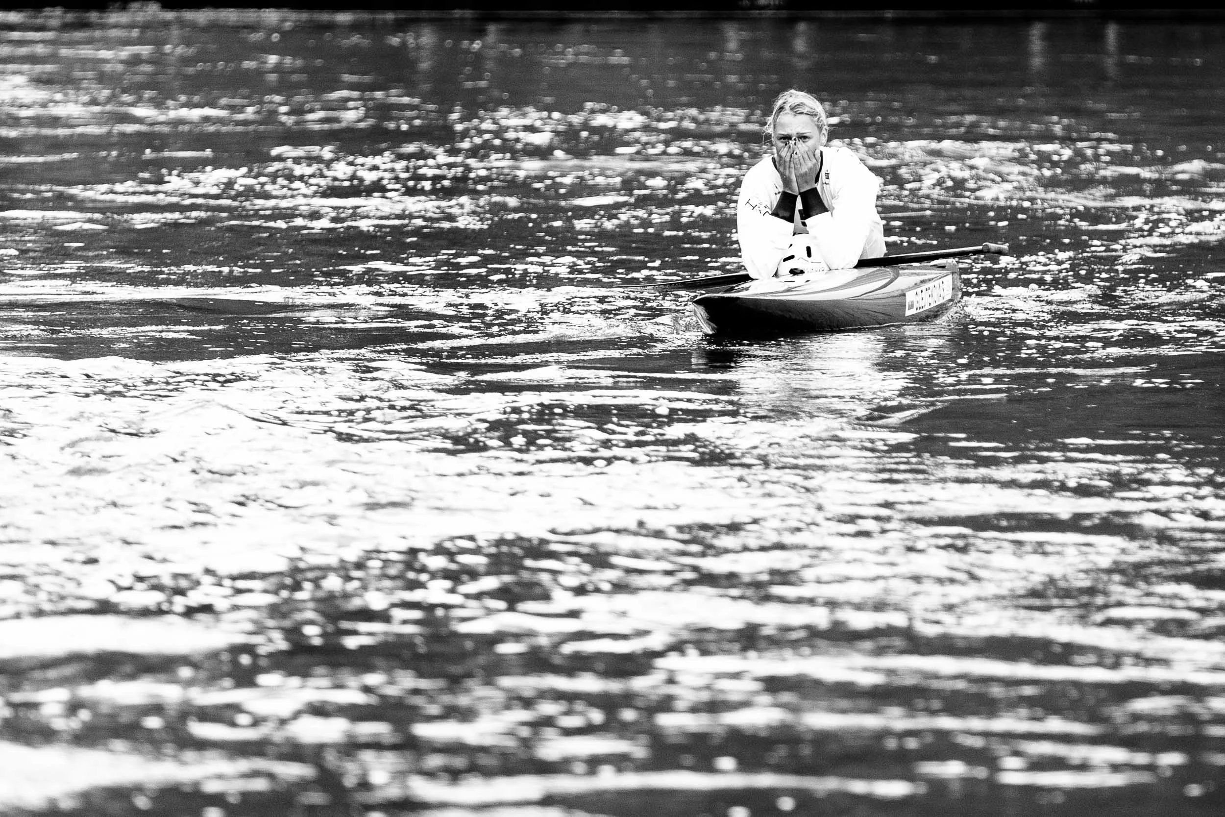 2017 ECA Canoe Slalom Junior/U23 European Championships in Hohenlimburg, Day 4, 20.08.2017 - Canoe Single (C1) Women Junior Finals; Simona GLEJTEKOVA from Slovakia in her final run. Simona GLEJTEKOVA has become 11th in this Championship.