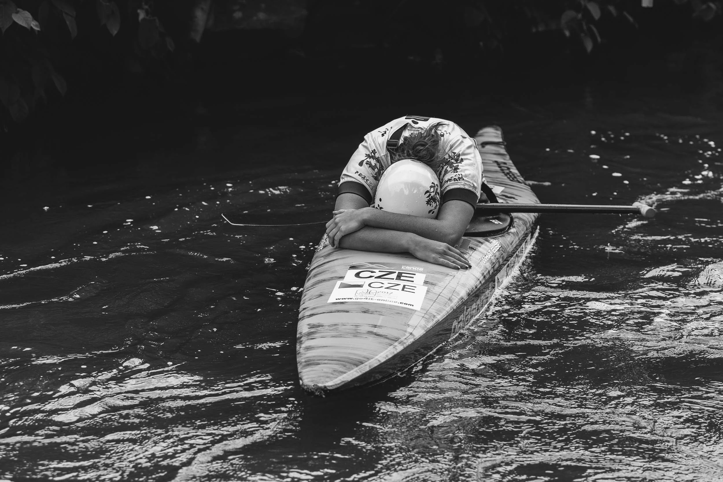 2017 ECA Canoe Slalom Junior/U23 European Championships in Hohenlimburg, Day 4, 20.08.2017 - Canoe Single (C1) Women Junior Finals; Eva RIHOVA from Czech Republic in her final run. Eva RIHOVA has become sixth in this Championship.