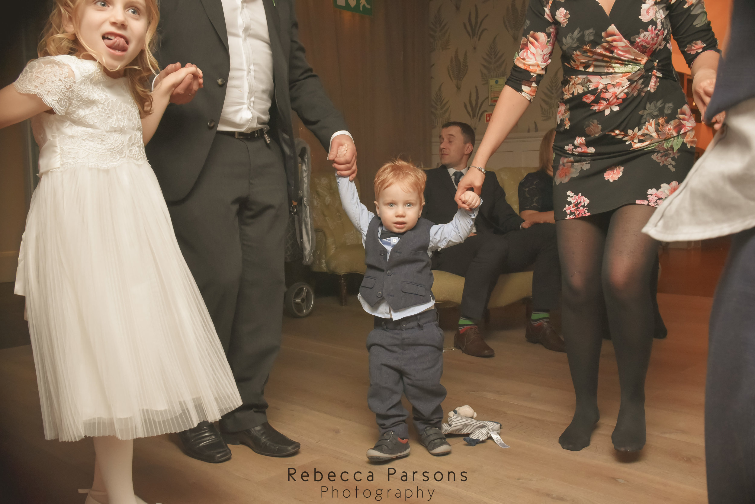 family dancing