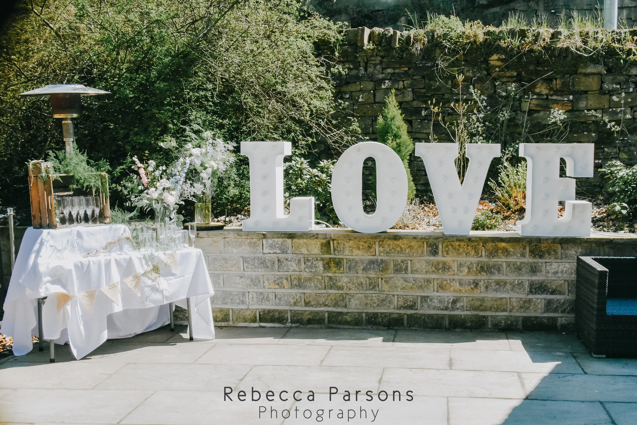 love letters at wedding