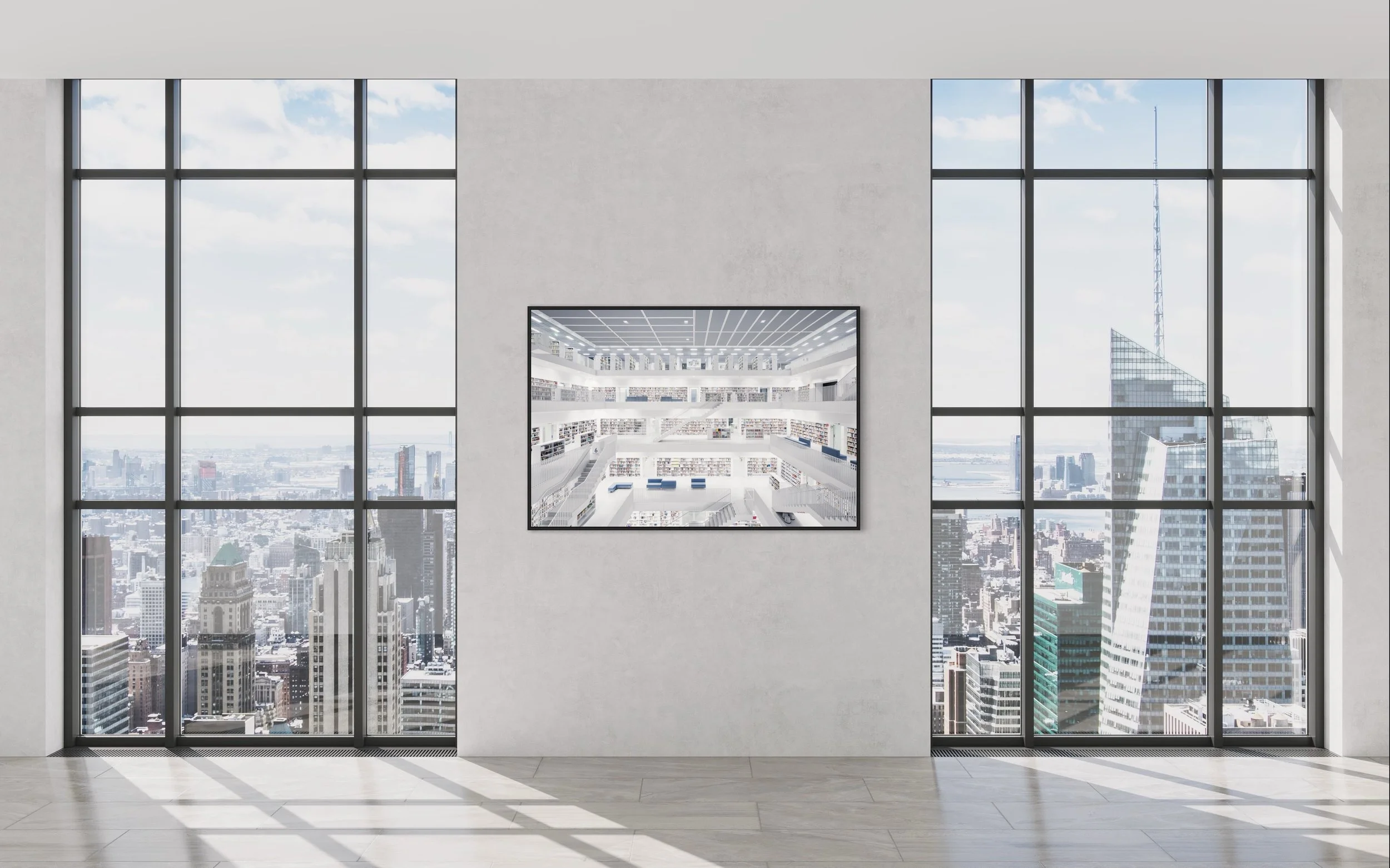 Stuttgart Library Fine Art Photography Print Thibaud Poirier New York Penthouse
