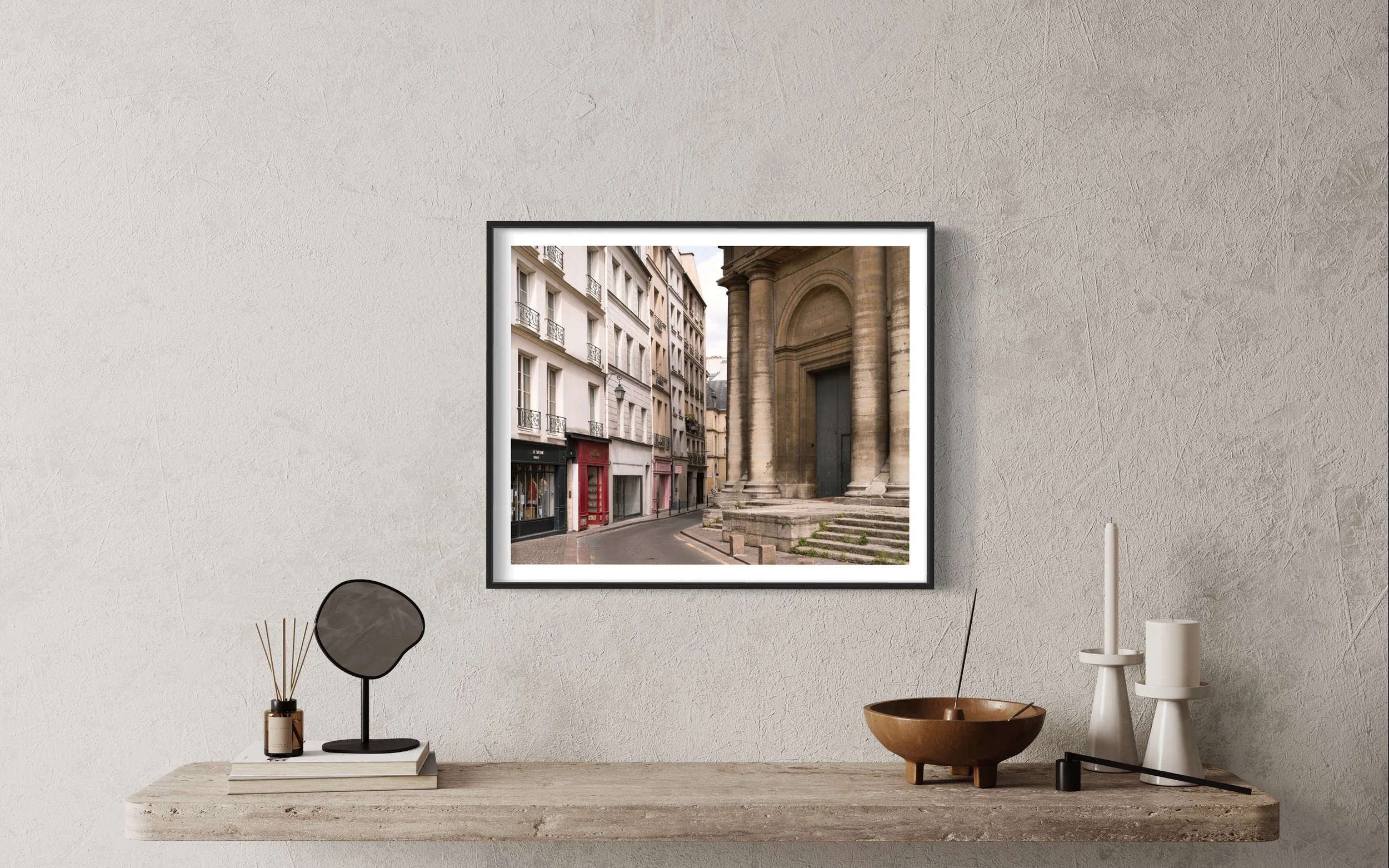 Rue du Jour empty Paris Fine Art Photography Print Thibaud Poirier