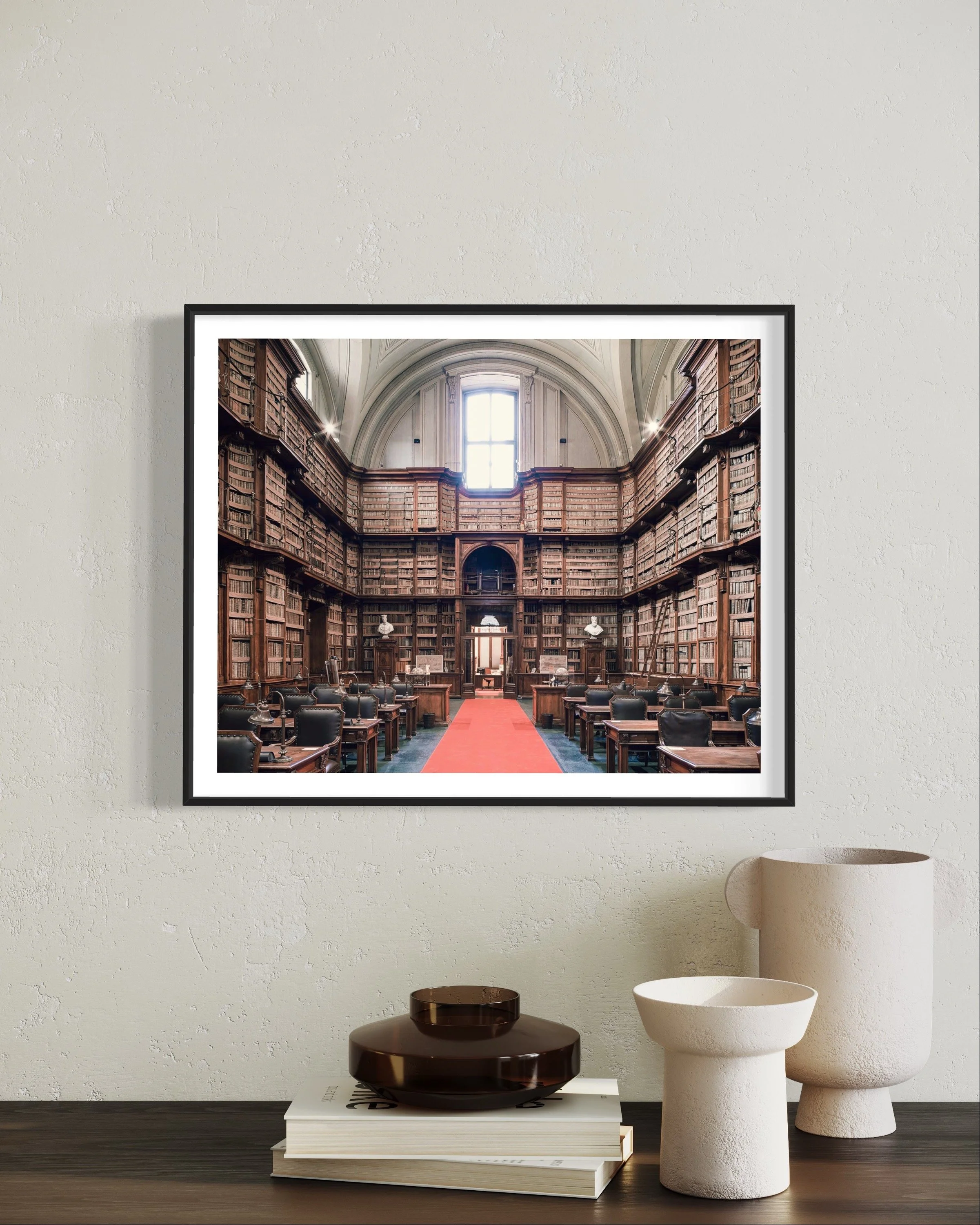 Biblioteca Angelica Rome Italy Fine Art Photography Print Thibaud Poirier vases