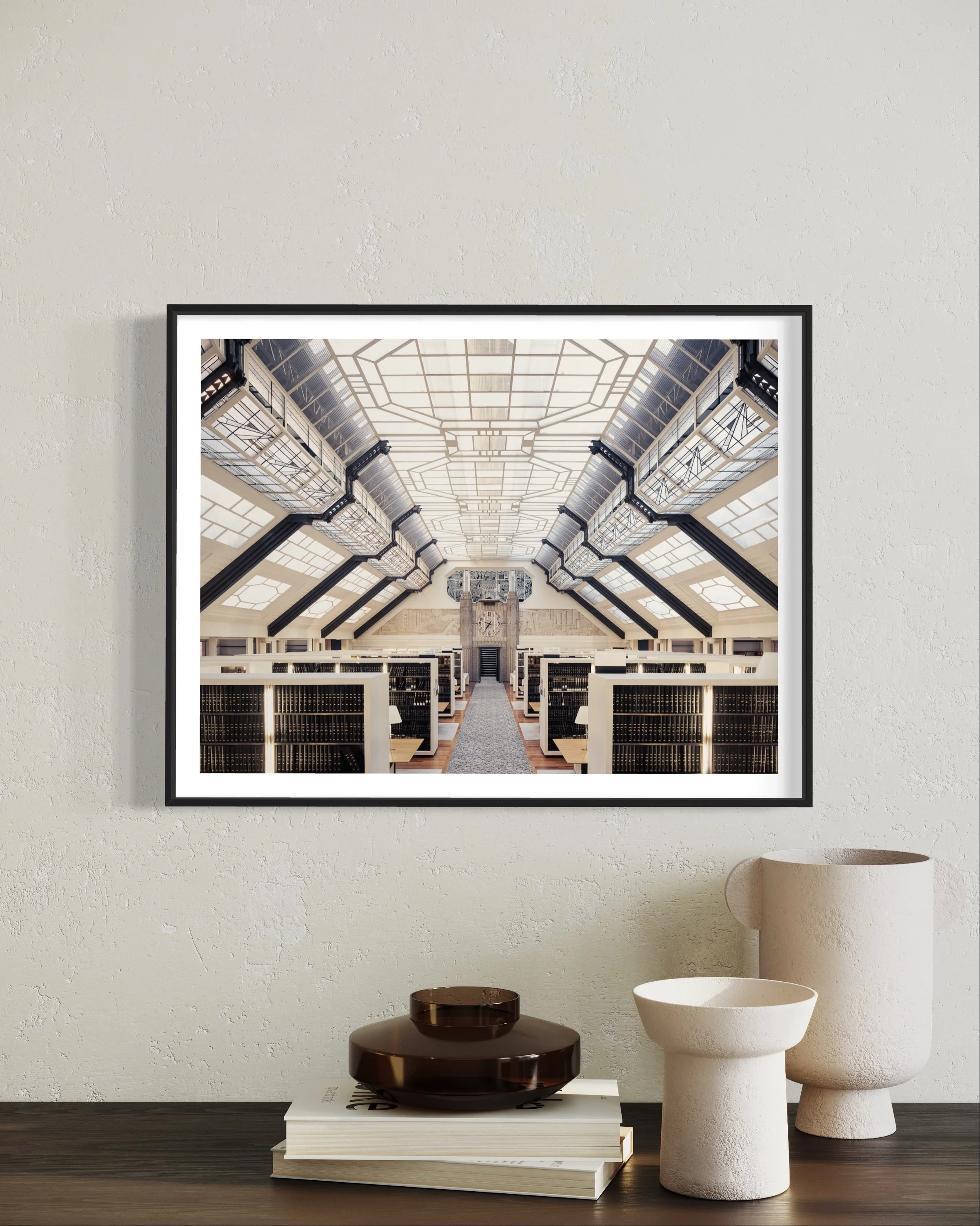 Bibliothèque du CRDM Fine Art Photography Print Thibaud Poirier vases
