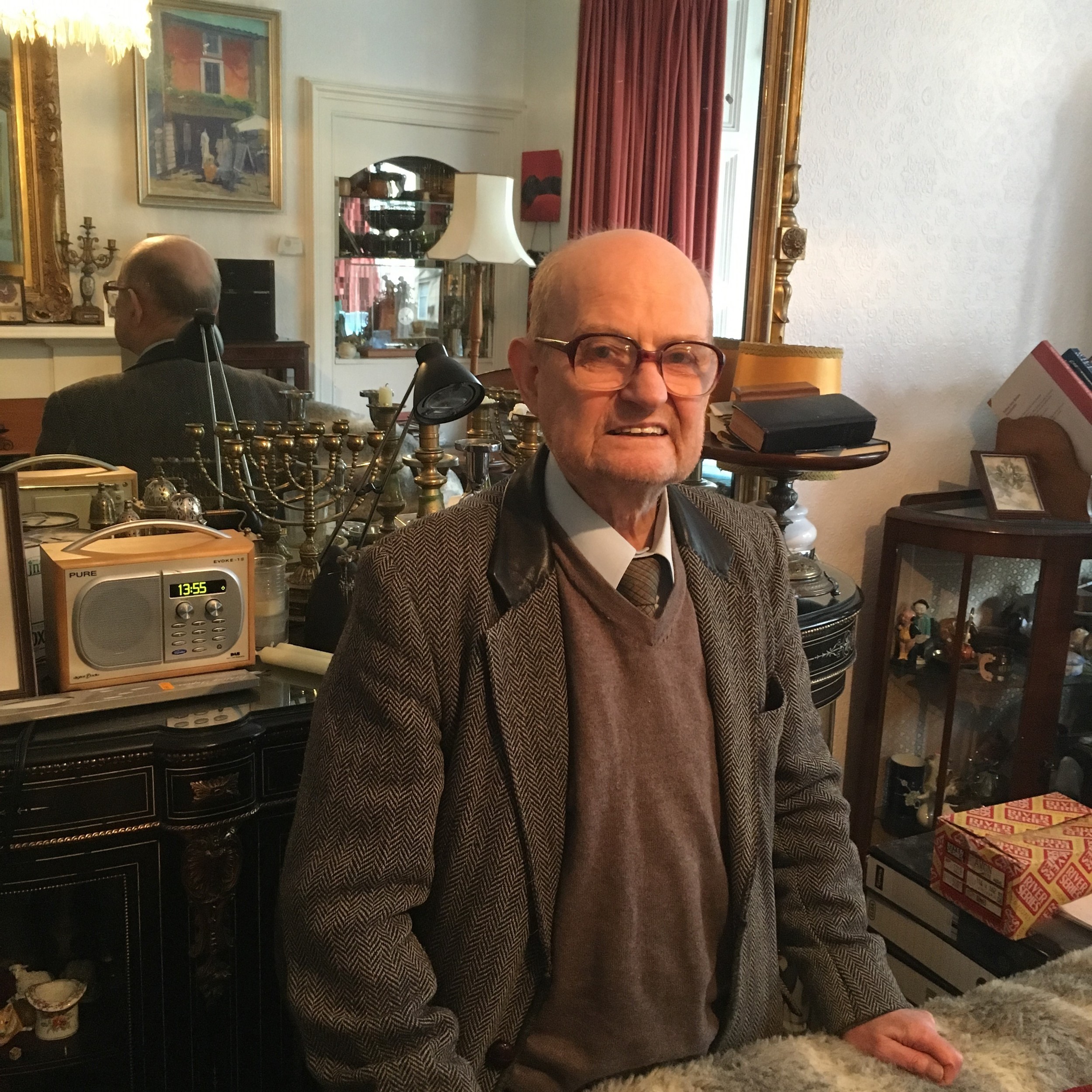 Samuel Robin Spark, in his Edinburgh home