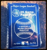 The Taylor boys recorded their ball-park visits in this MLB passport. (See a similar one on Amazon, at left.)
