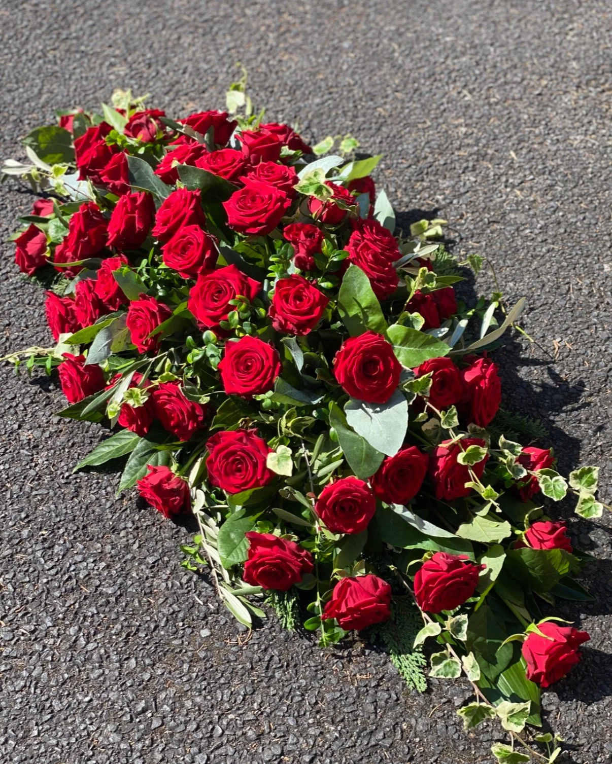 Simple Rose Casket Spray