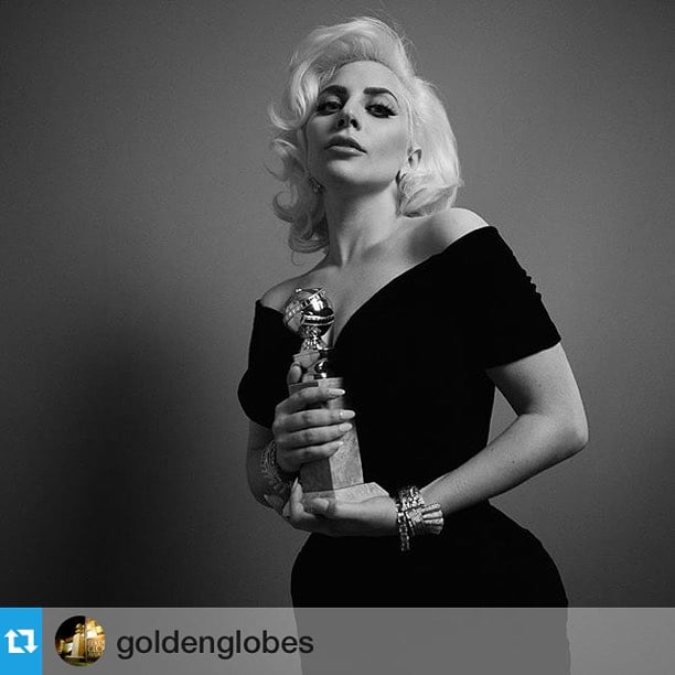 🖖🏾 #ladygaga winner of the #goldenglobes award for Best Actress for a Limited Television Series or Motion Picture made for TV - American Horror Story Hotel. Talent always shine through! 👊 go #ladygaga go! #americanhorrorstory #tv #goldenglobes