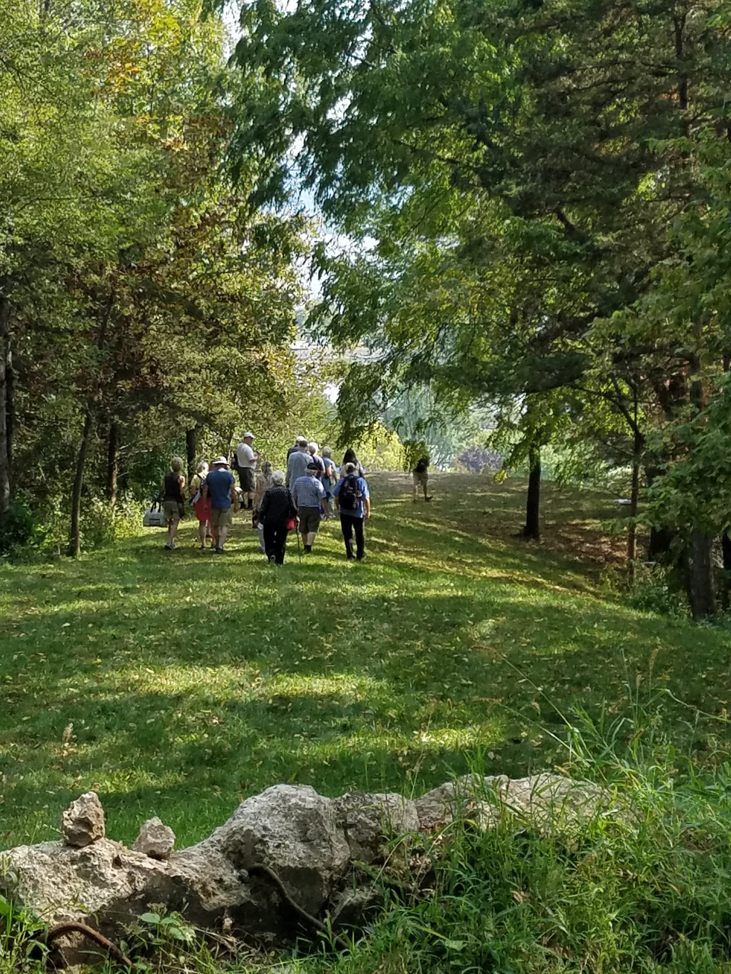 Heading Downhill from Mound 1, the First of the 3 Mounds