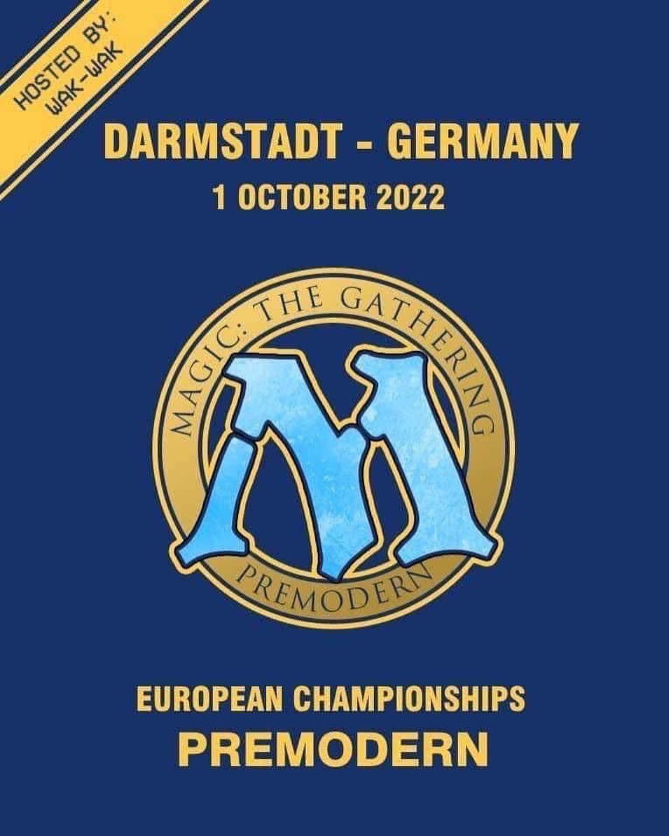 Whoop!! EUROPEAN CHAMPIONSHIP IS COMING!  We&rsquo;re happy to announce we are organizing the EC in #premodernmtg in October together with big help from local talents Jens Jaeger and @mitjaheld save the date and more info comes in a couple of weeks! 