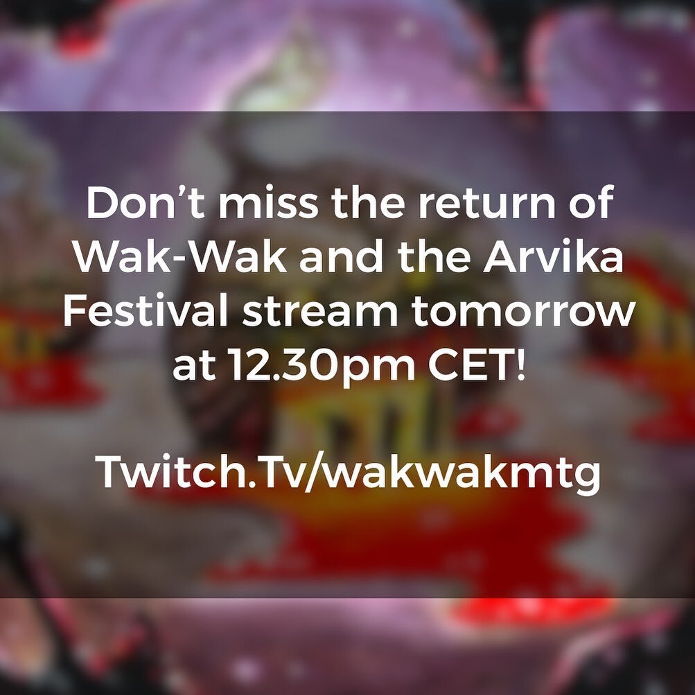 We are back! Completely new stream graphics starting with the amazing Arvika Festival tomorrow!! 

Twitch.Tv/wakwakmtg #oldschoolmtg #9394mtg #oldschoolmtgdecks #mtgoldschool