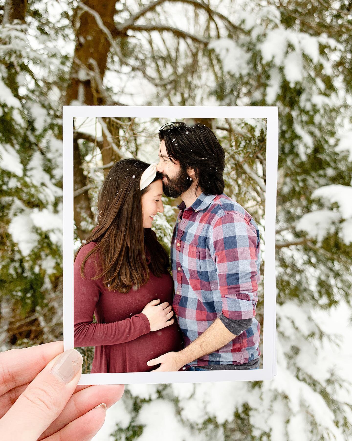 A few favorites from yesterday&rsquo;s magical snowy mini maternity session. I love capturing the sweet anticipation 💕 thanks @molly.r.wilcox (and Jesse) for braving the cold!