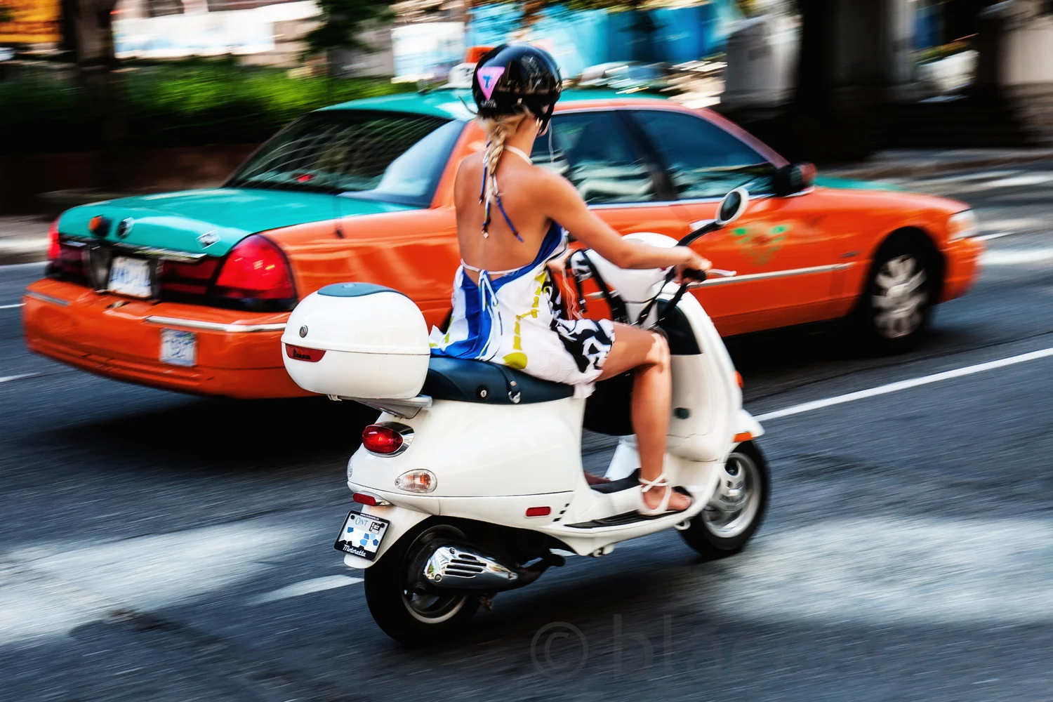 scooting by