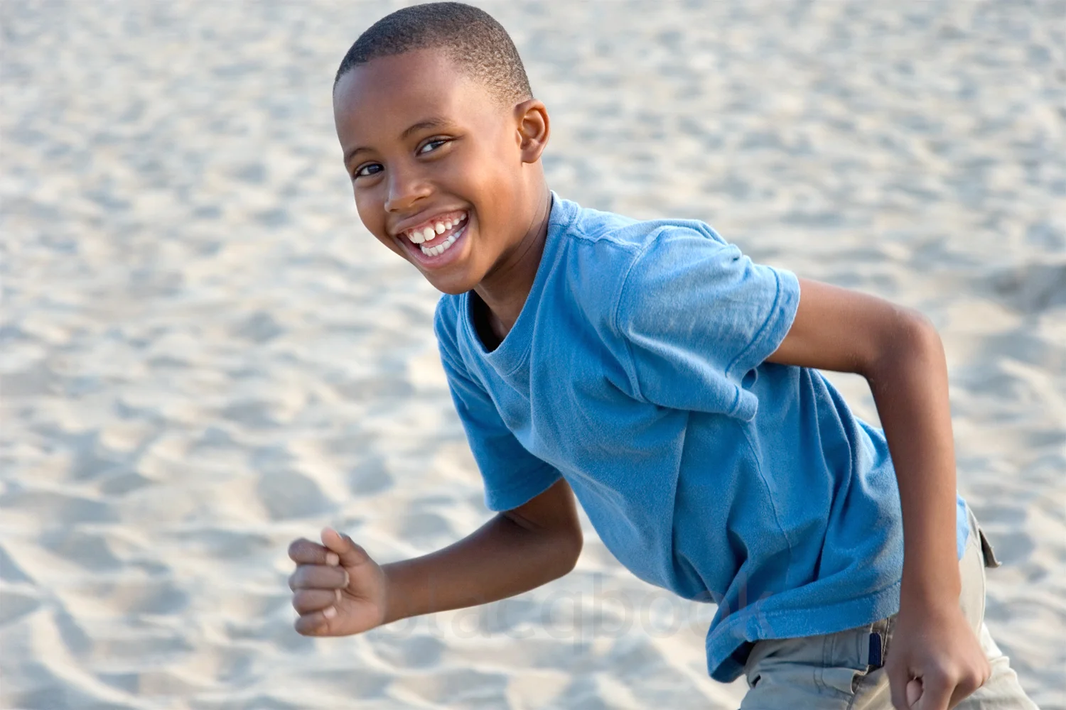 running with sand
