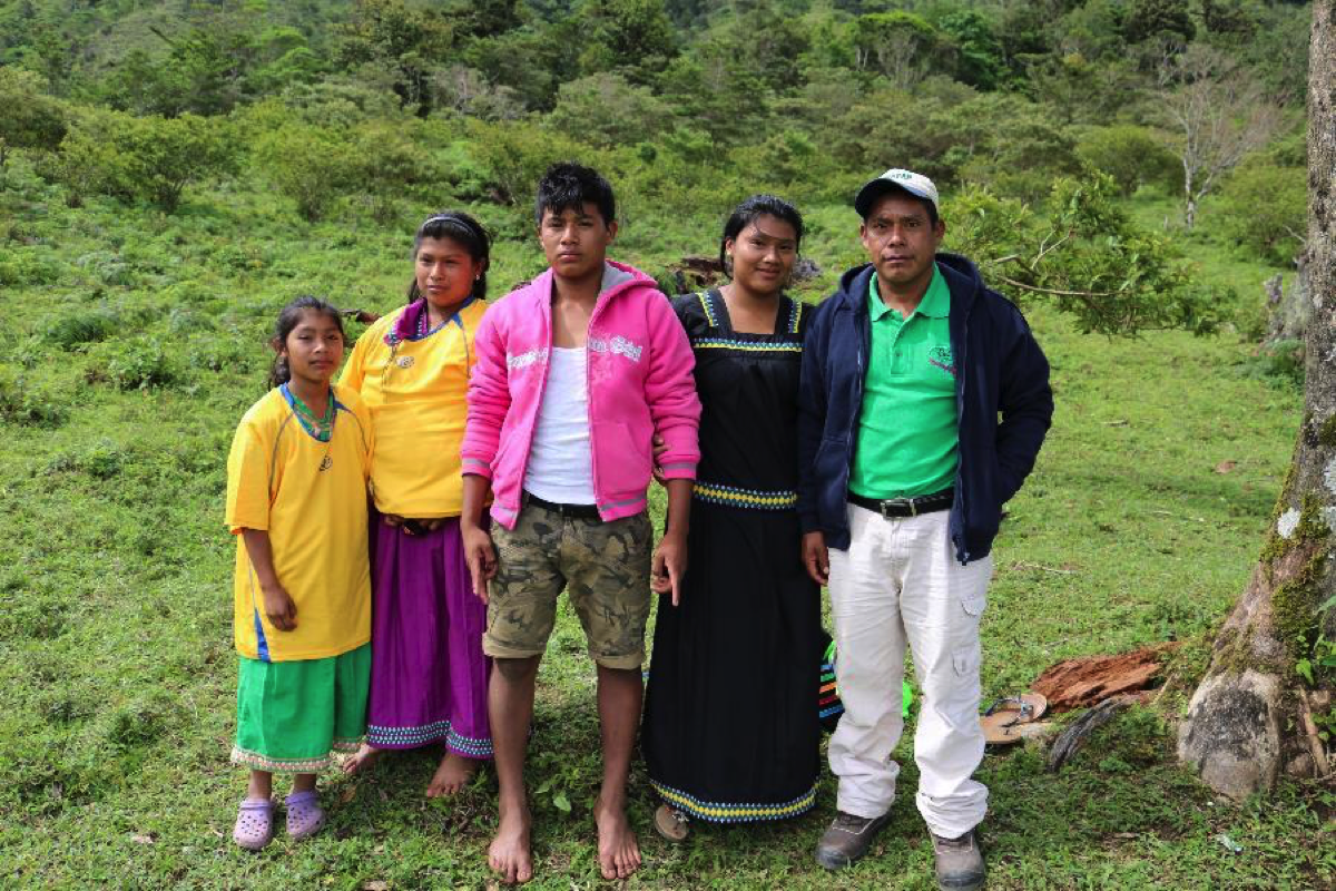 Ramon and his family at the futbol match.