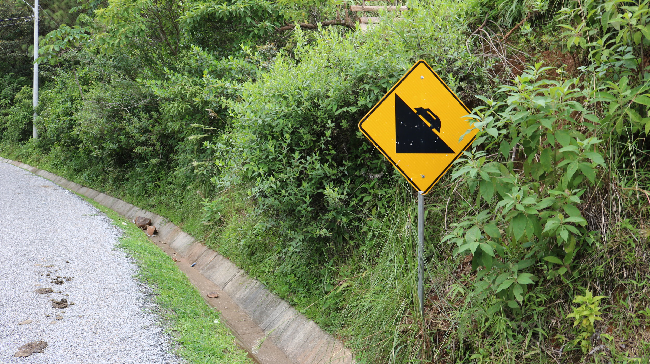 There are dangerous mudslides every year along the road to and from Chami.