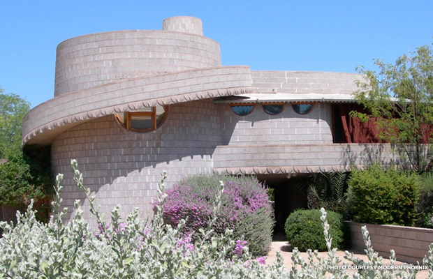 Arcadia is home to a Frank Lloyd Wright home