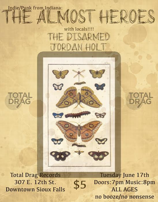 THE ALMOST HEROES w/THE DISARMED and JORDAN HOLT