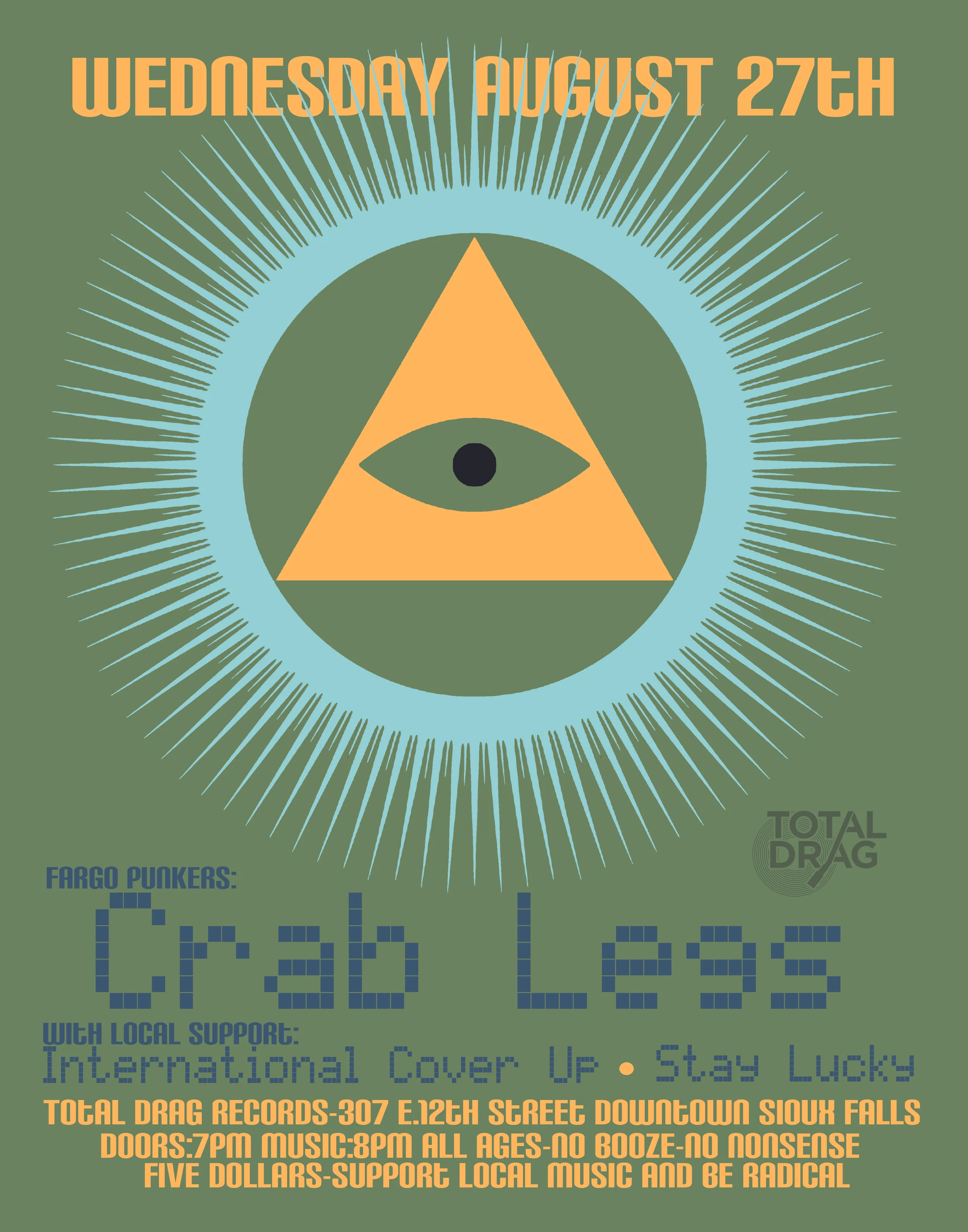 CRAB LEGS W/ INTERNATIONAL COVER UP AND STAY LUCKY