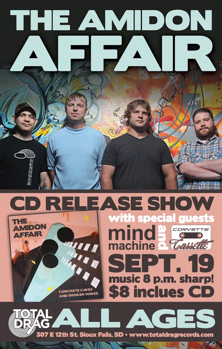 DATE CHANGED TO FRIDAY SEP. 19TH!!! THE AMIDON AFFAIR ALBUM RELEASE SHOW AT TOTAL DRAG!