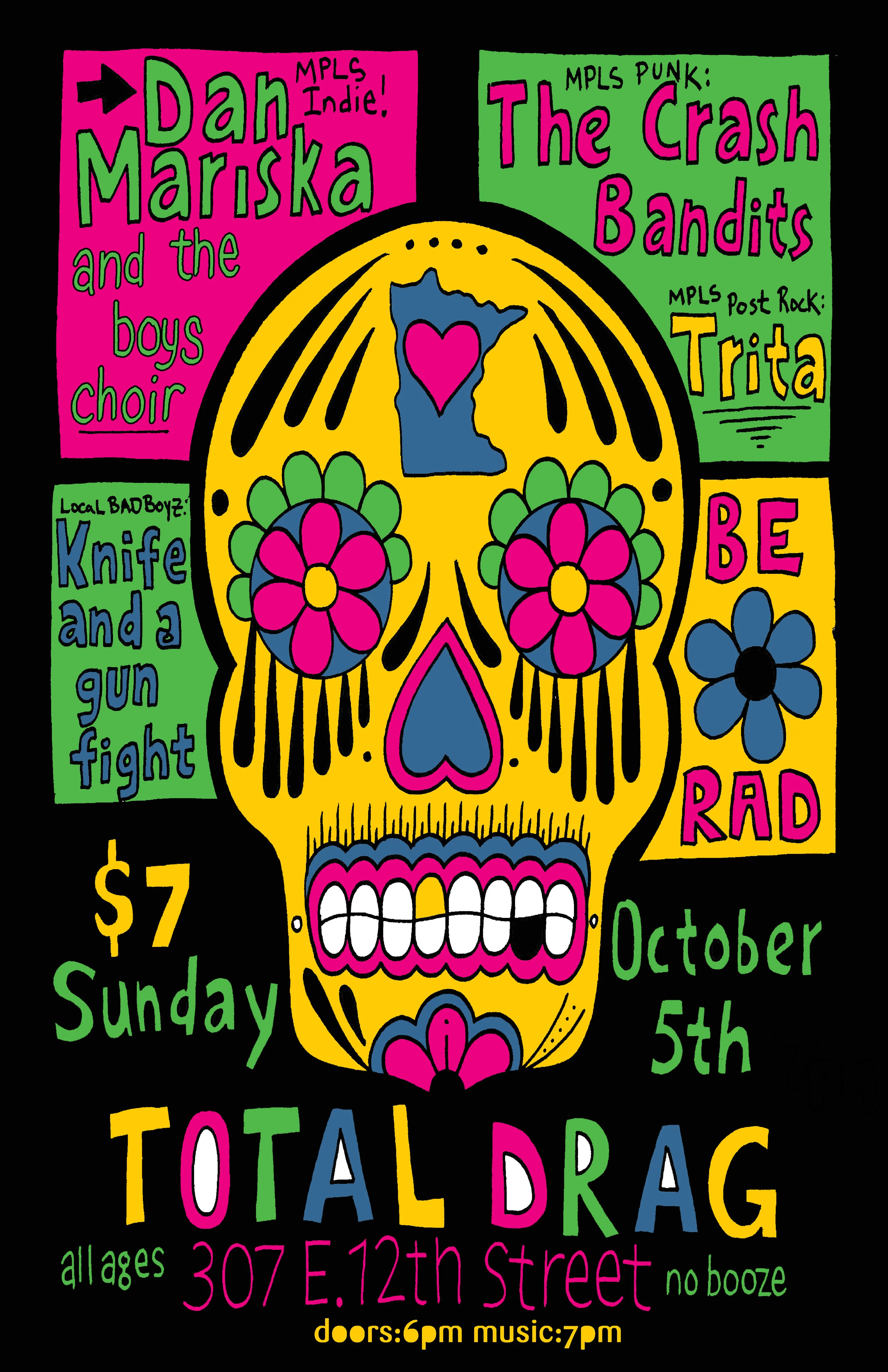 DAN MARISKA & THE BOYS CHOIR W/ THE CRASH BANDITS, TRITA AND KNIFE & A GUN FIGHT