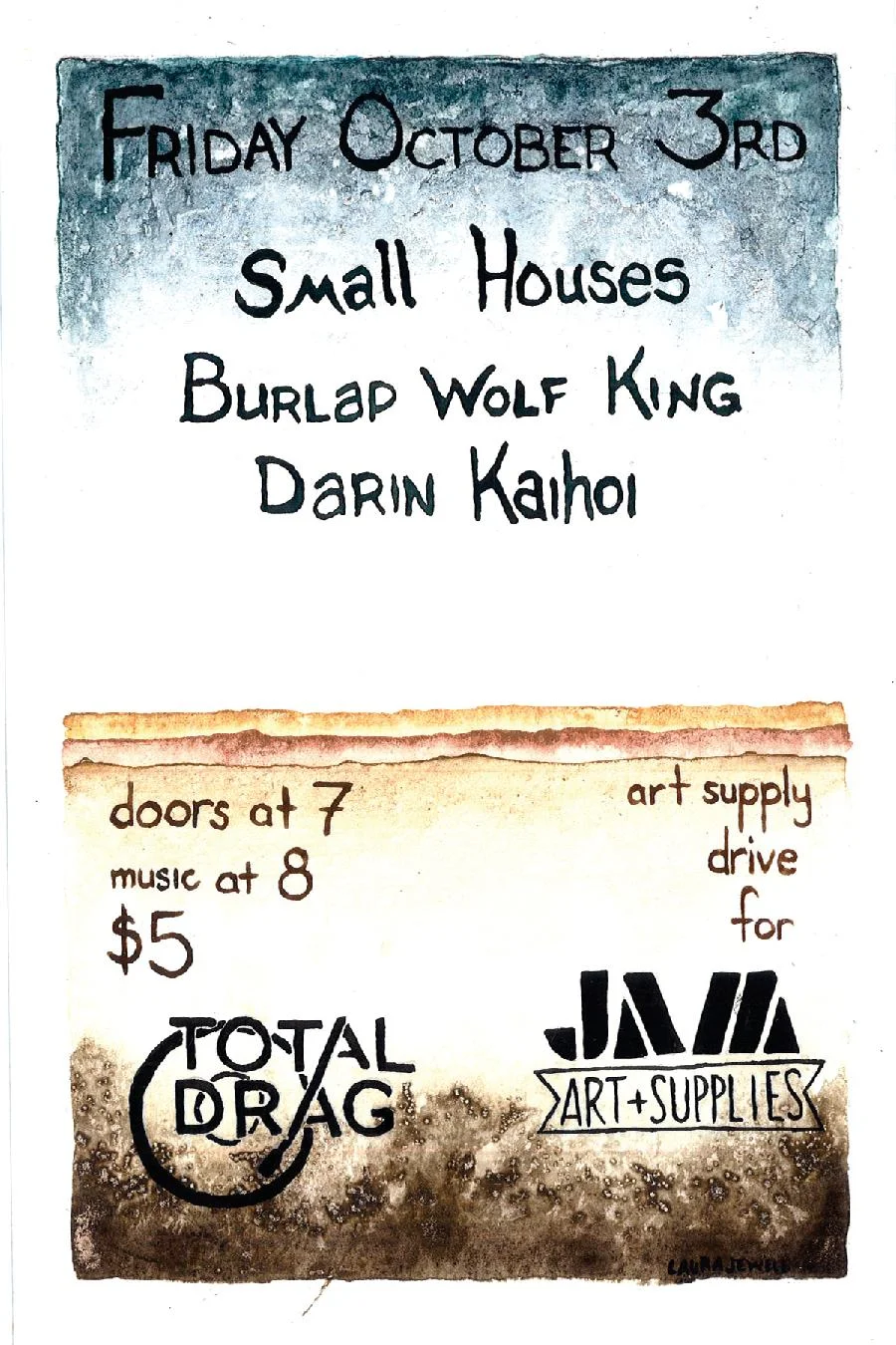 SMALL HOUSES W/ BURLAP WOLF KING AND DARIN KAIHOI