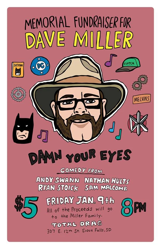 MEMORIAL FUNDRAISER FOR DAVE MILLER'S FAMILY