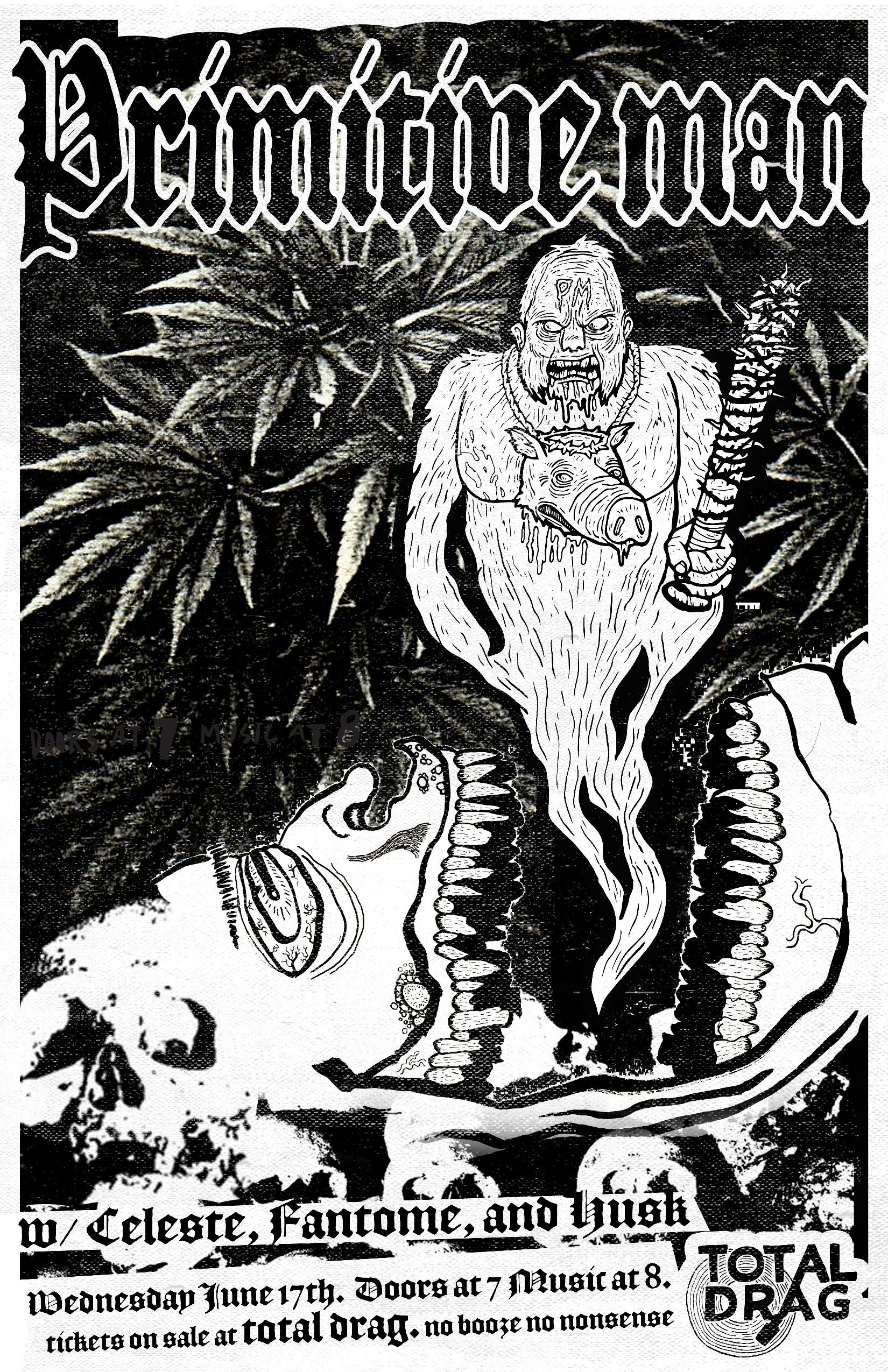 PRIMITIVE MAN - CELESTE - FANTOME - HUSK LIVE AT TOTAL DRAG