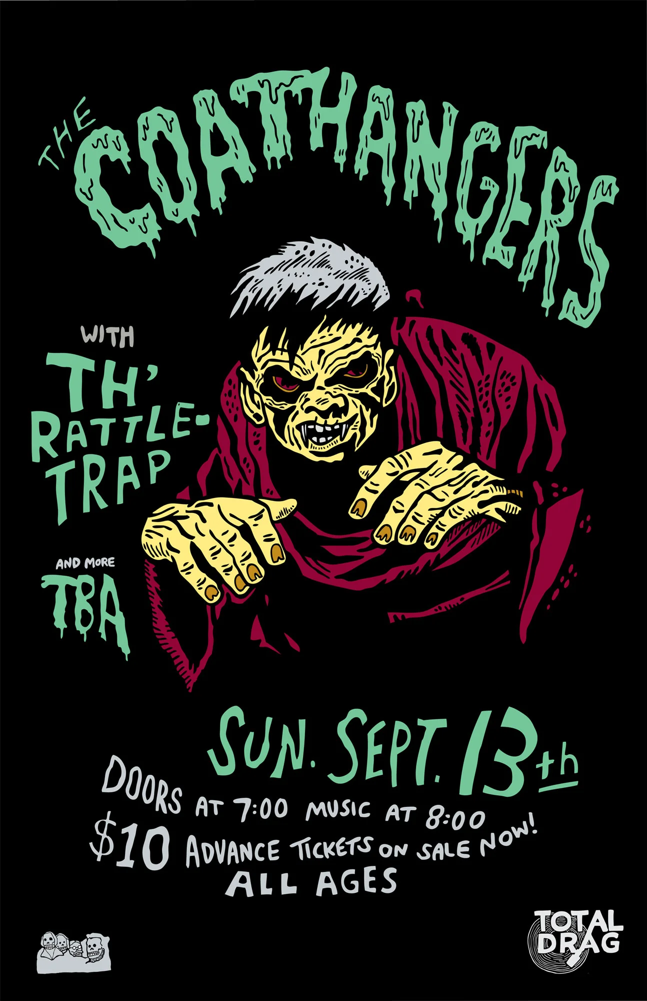 THE COATHANGERS LIVE AT TOTAL DRAG SEPTEMBER 13TH!!
