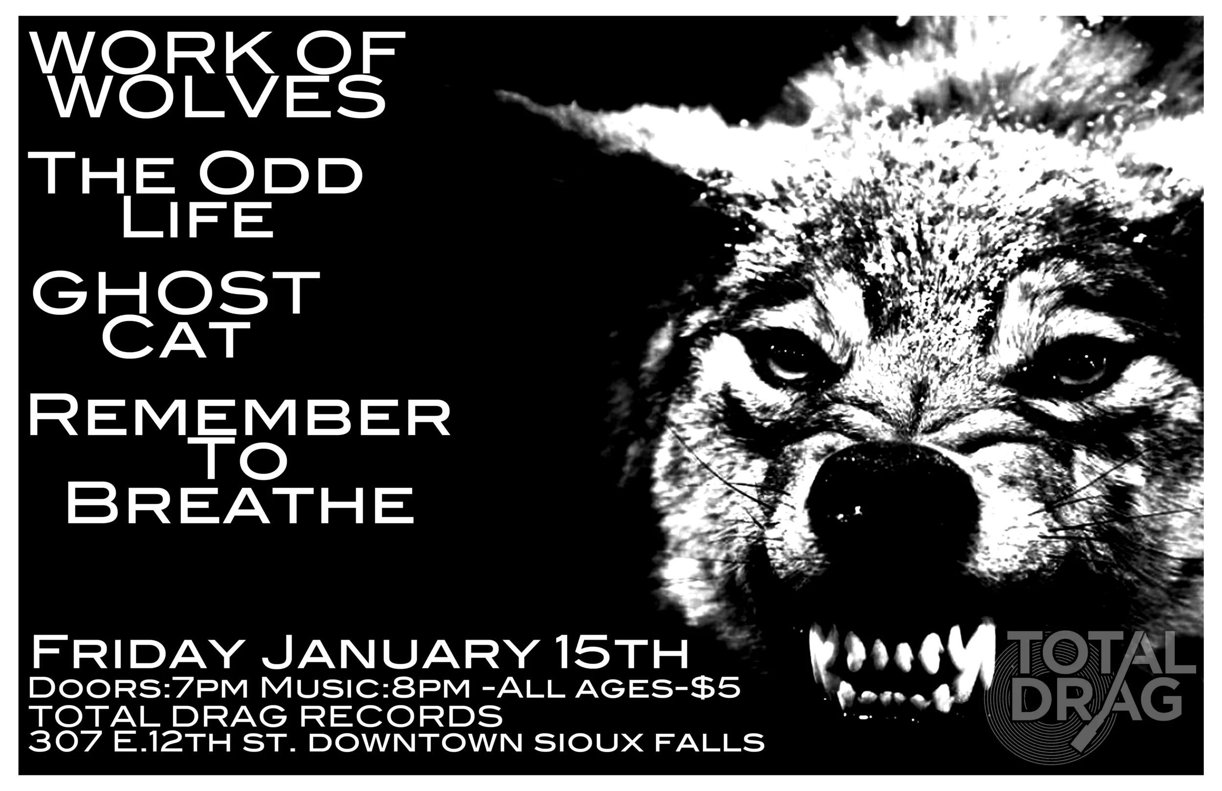 WORK OF WOLVES - THE ODD LIFE - GHOST CAT - REMEMBER TO BREATHE