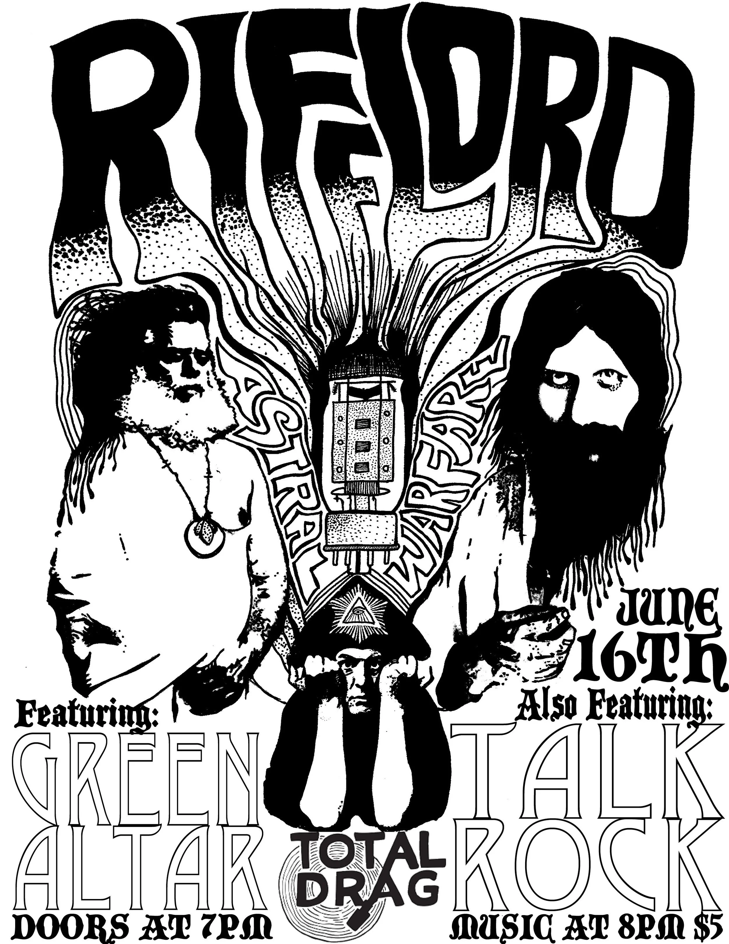 RIFFLORD - TALK ROCK - GREEN ALTAR