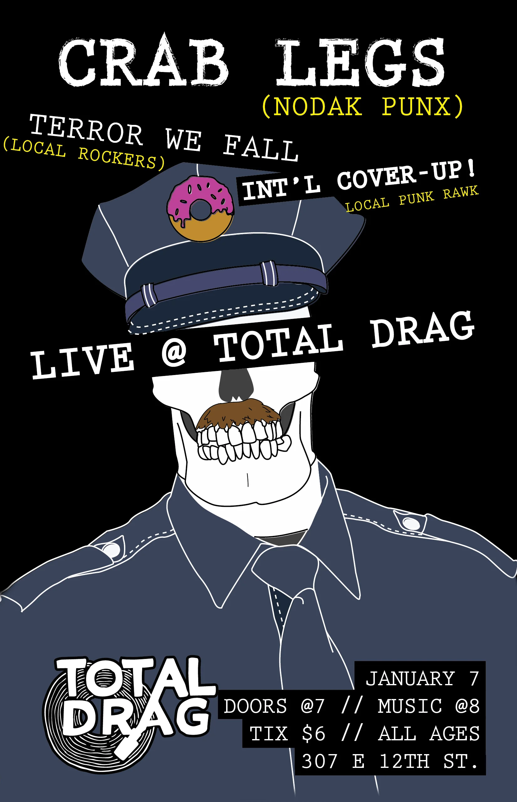 CRAB LEGS - TERROR WE FALL - INTERNATIONAL COVER-UP