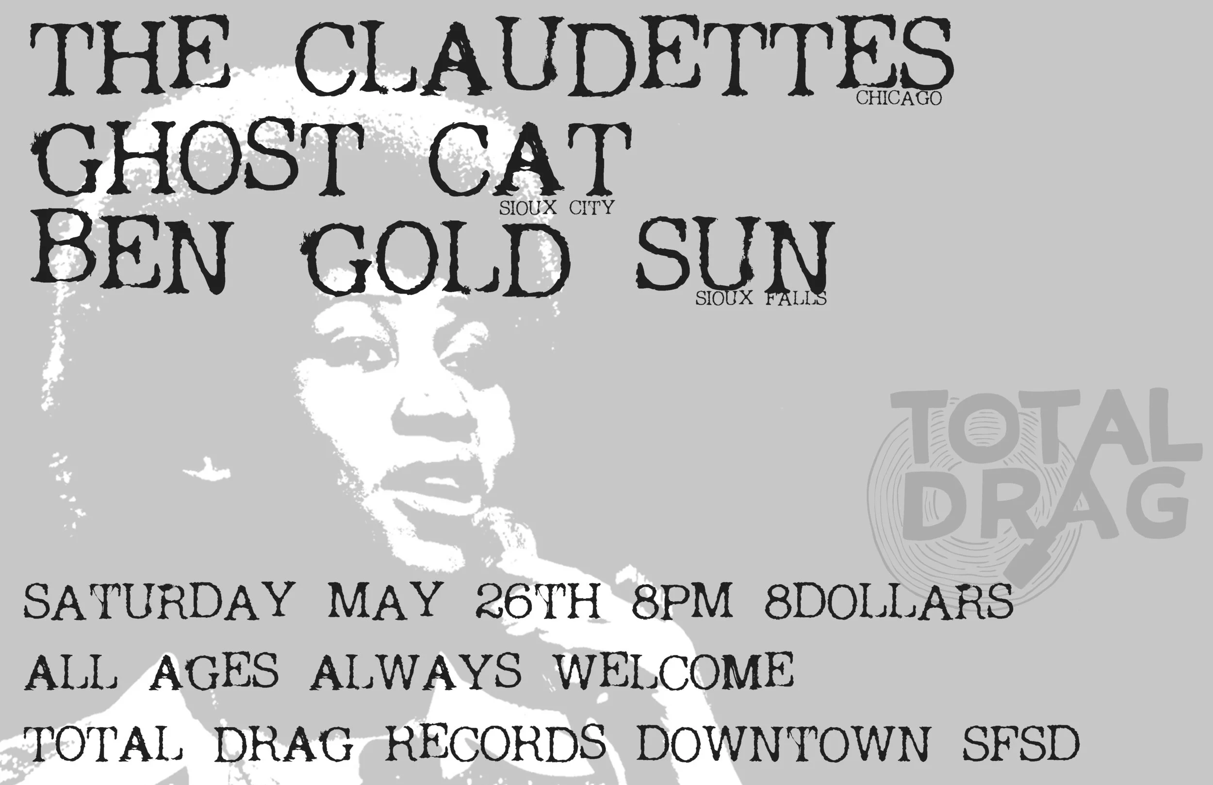 THE CLAUDETTES - GHOST CAT - BEN GOLD SUN