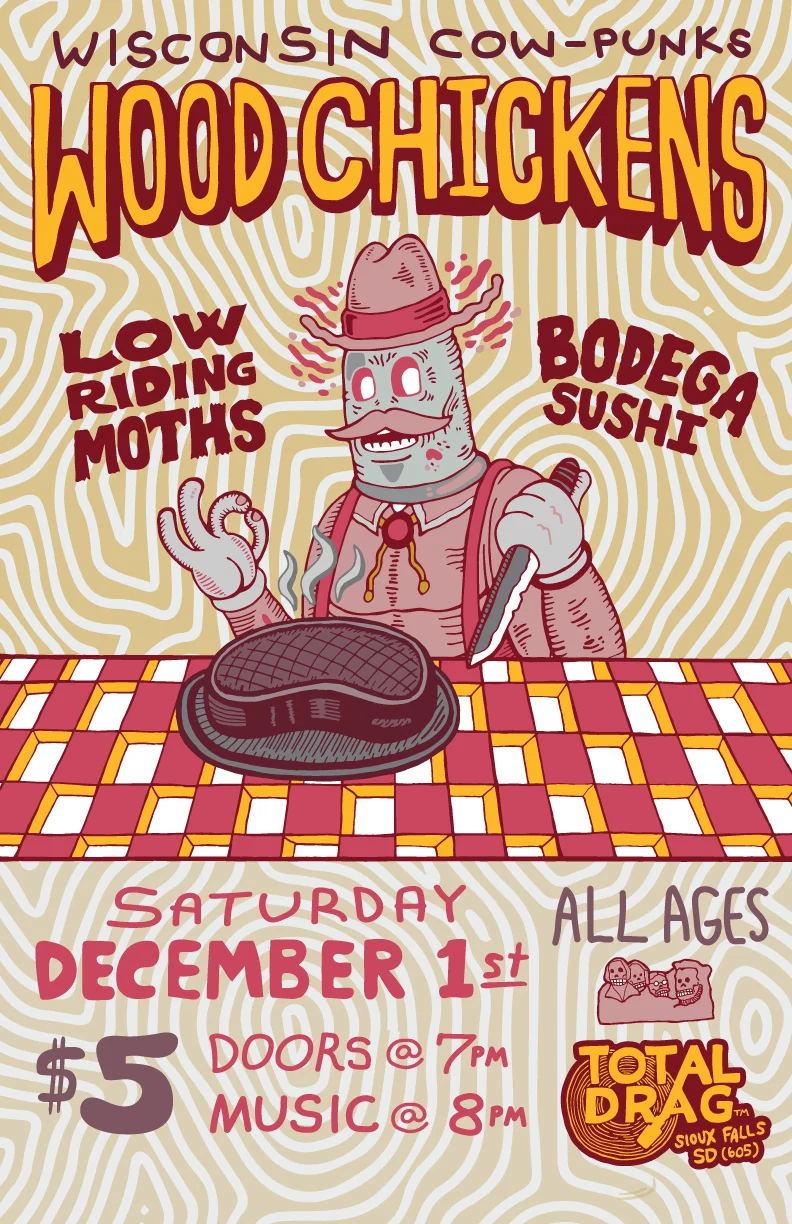 WOOD CHICKENS - LOWRIDINGMOTHS - BODEGA SUSHI