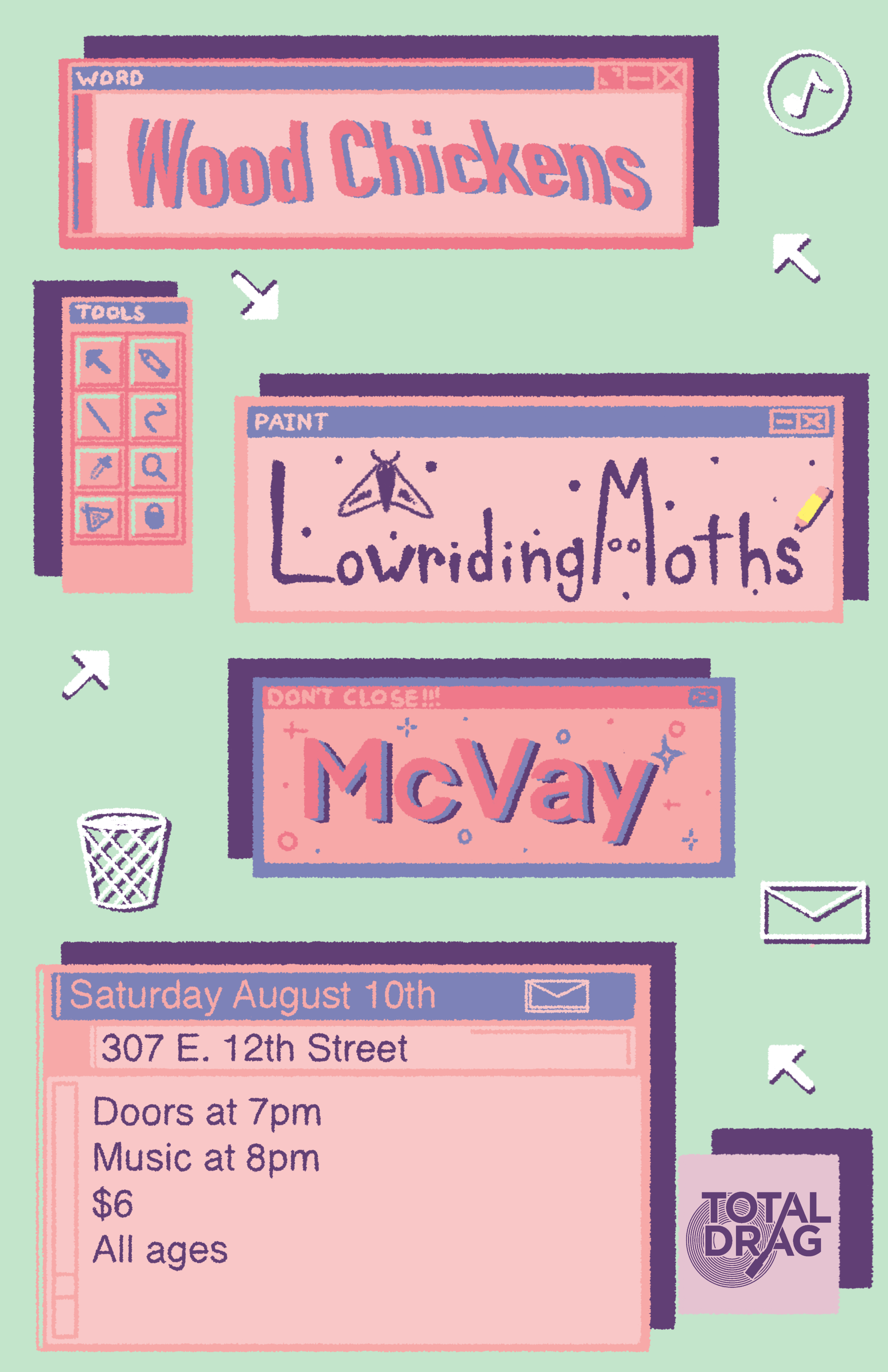 WOOD CHICKENS - LowRidingMoths - McVay LIVE!