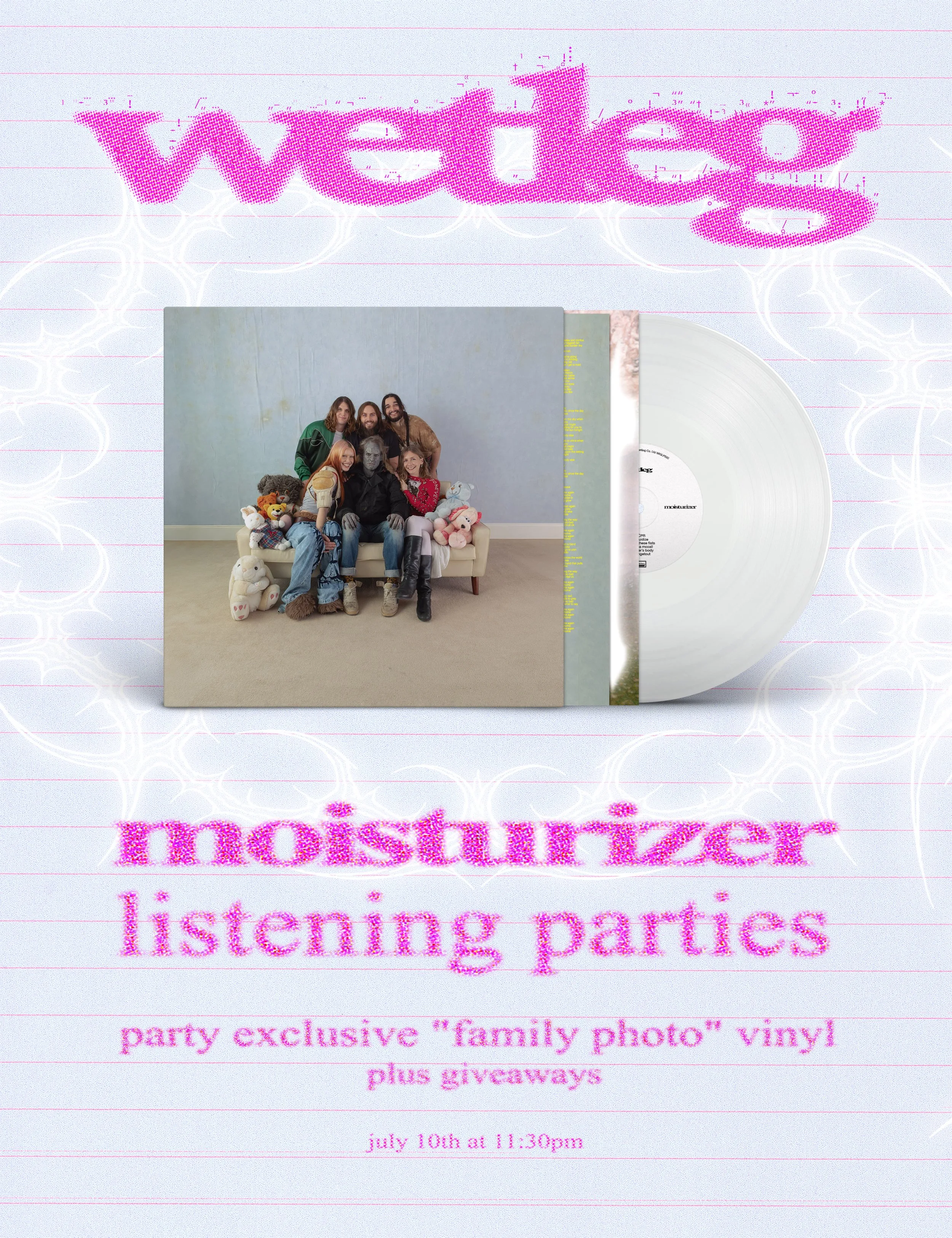 WET LEG "moisturizer" Midnight Release Sale & Listening Party!