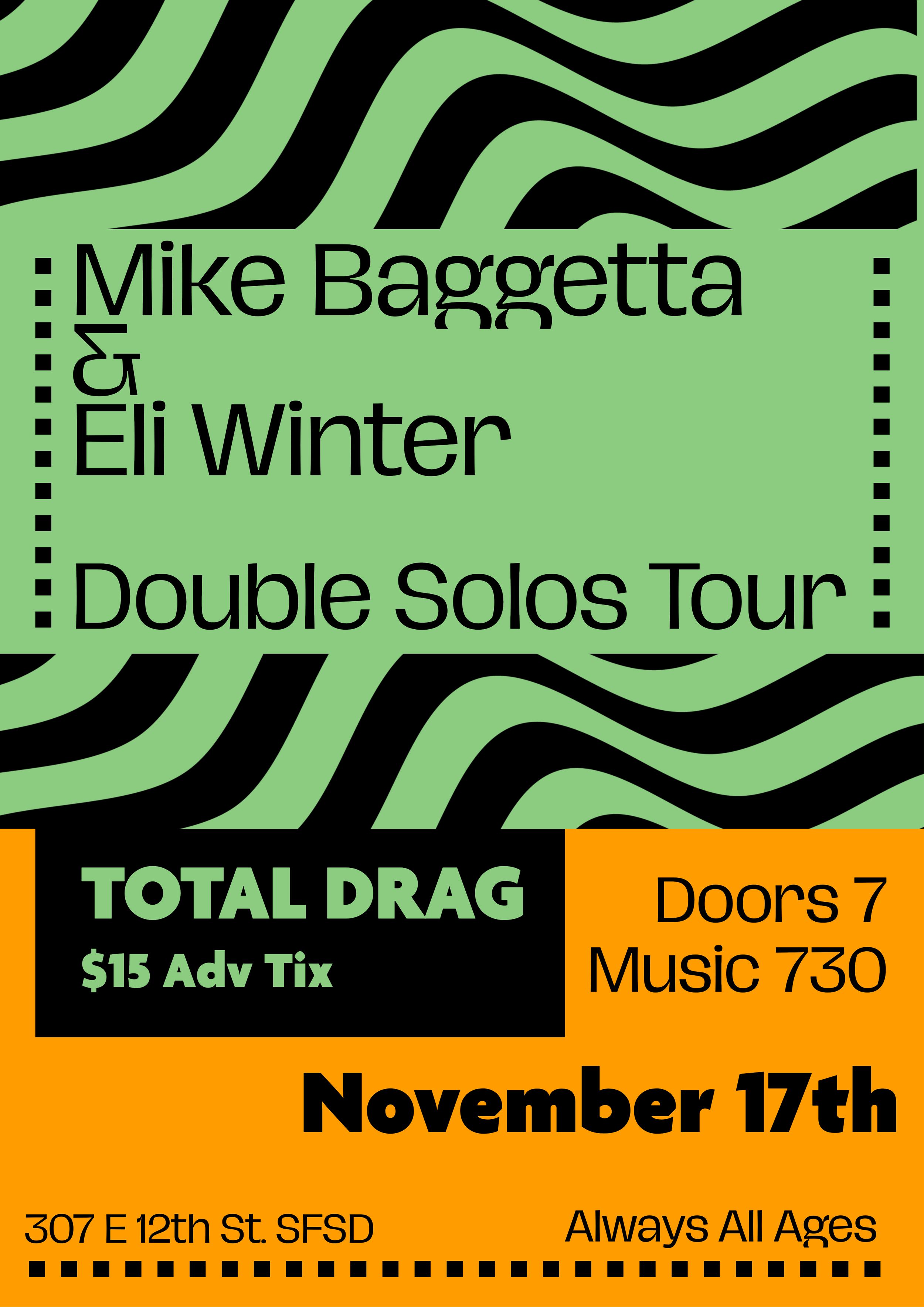 MIKE BAGGETTA &amp; ELI WINTER DOUBLE SOLOS TOUR!