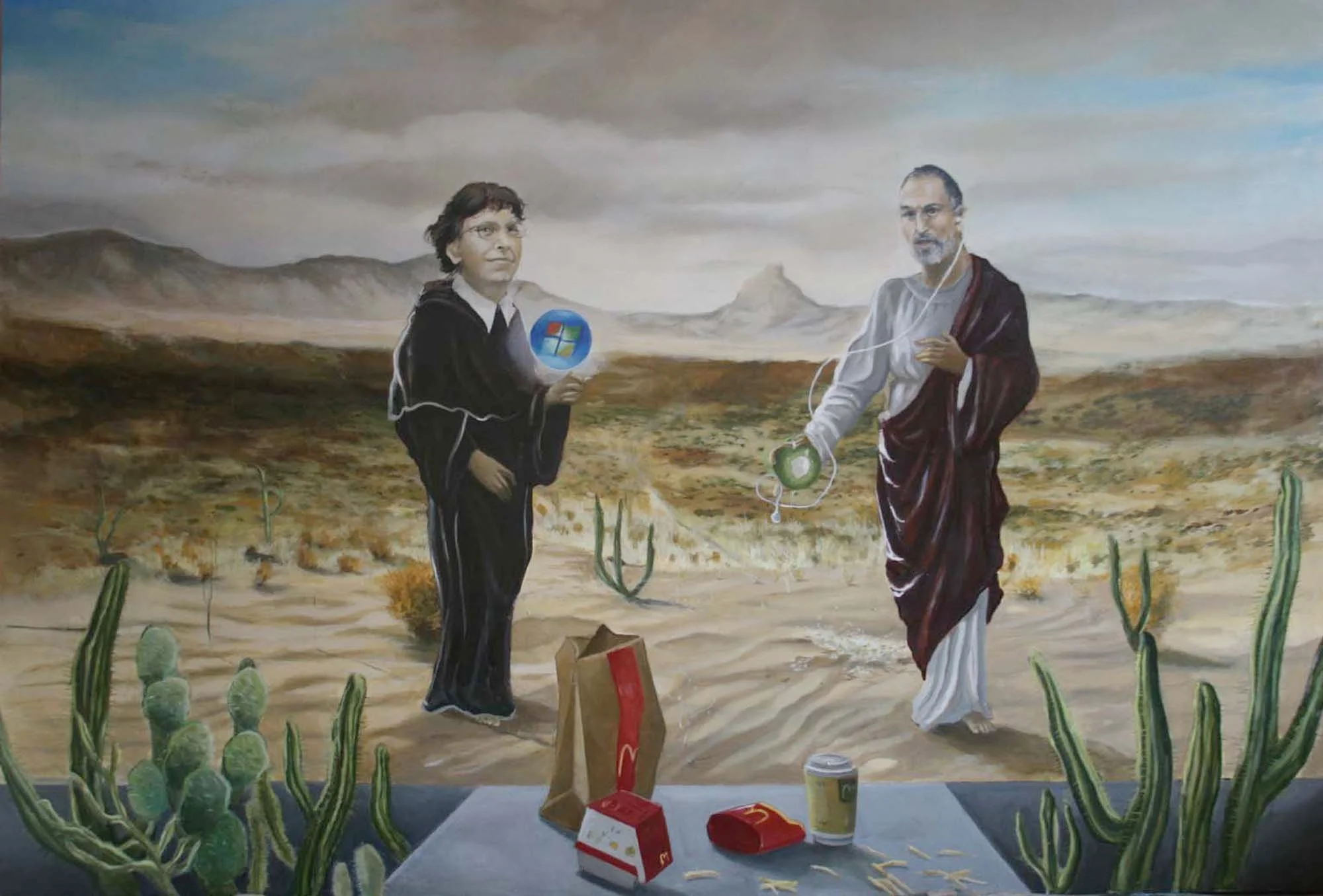 A Talk between Steve Jobbs and Bill Gates