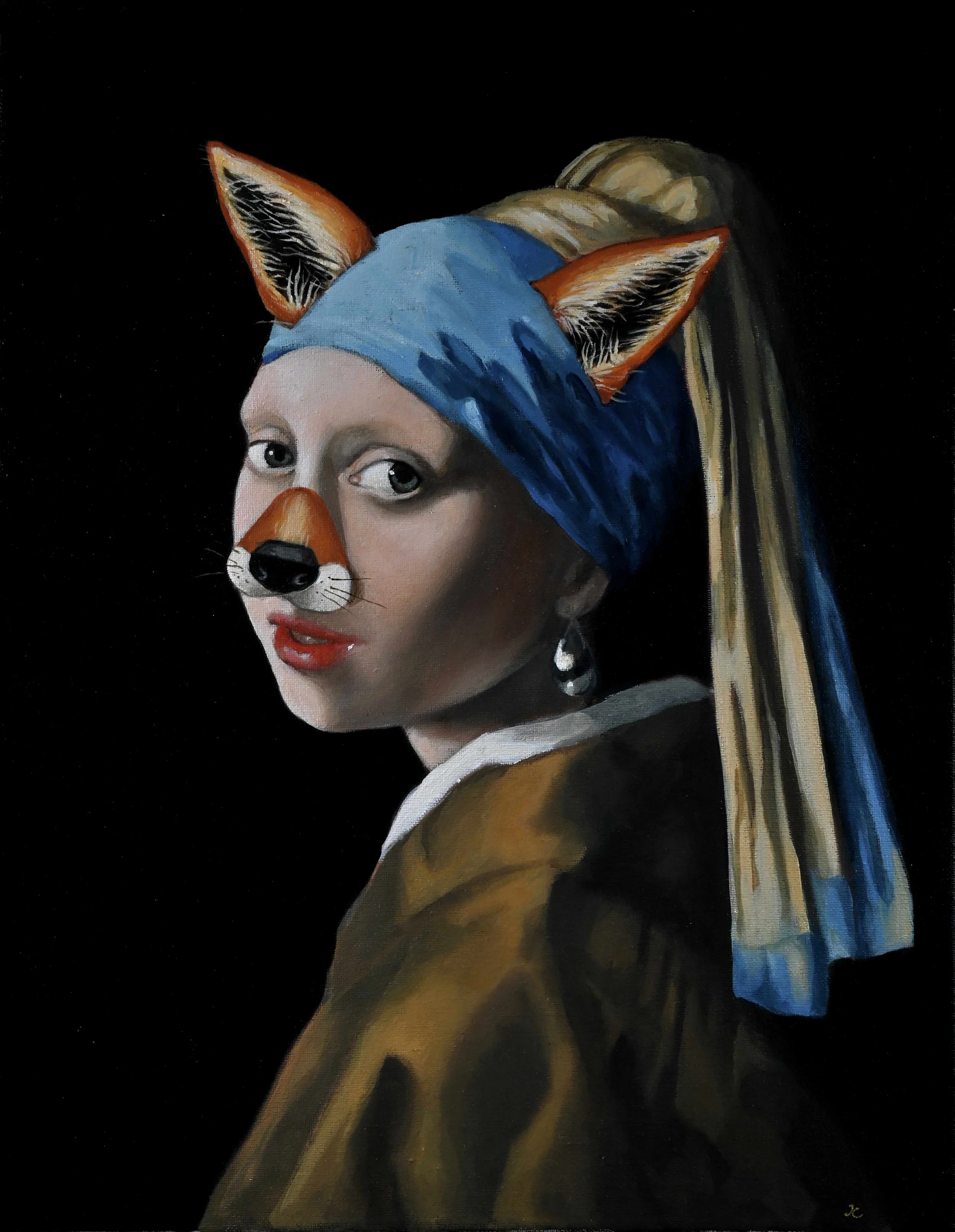 Portrait with filter (Girl with the pearl earring)